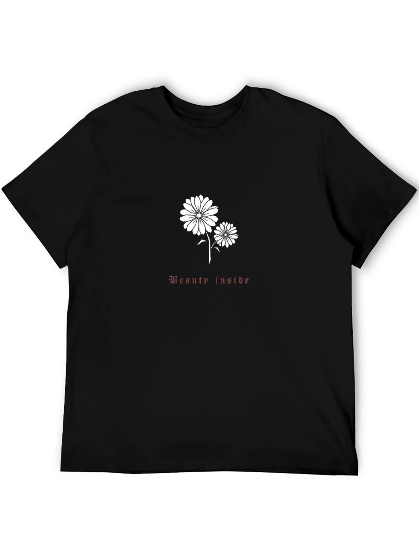 Beauty Inside Graphic Black T-Shirt