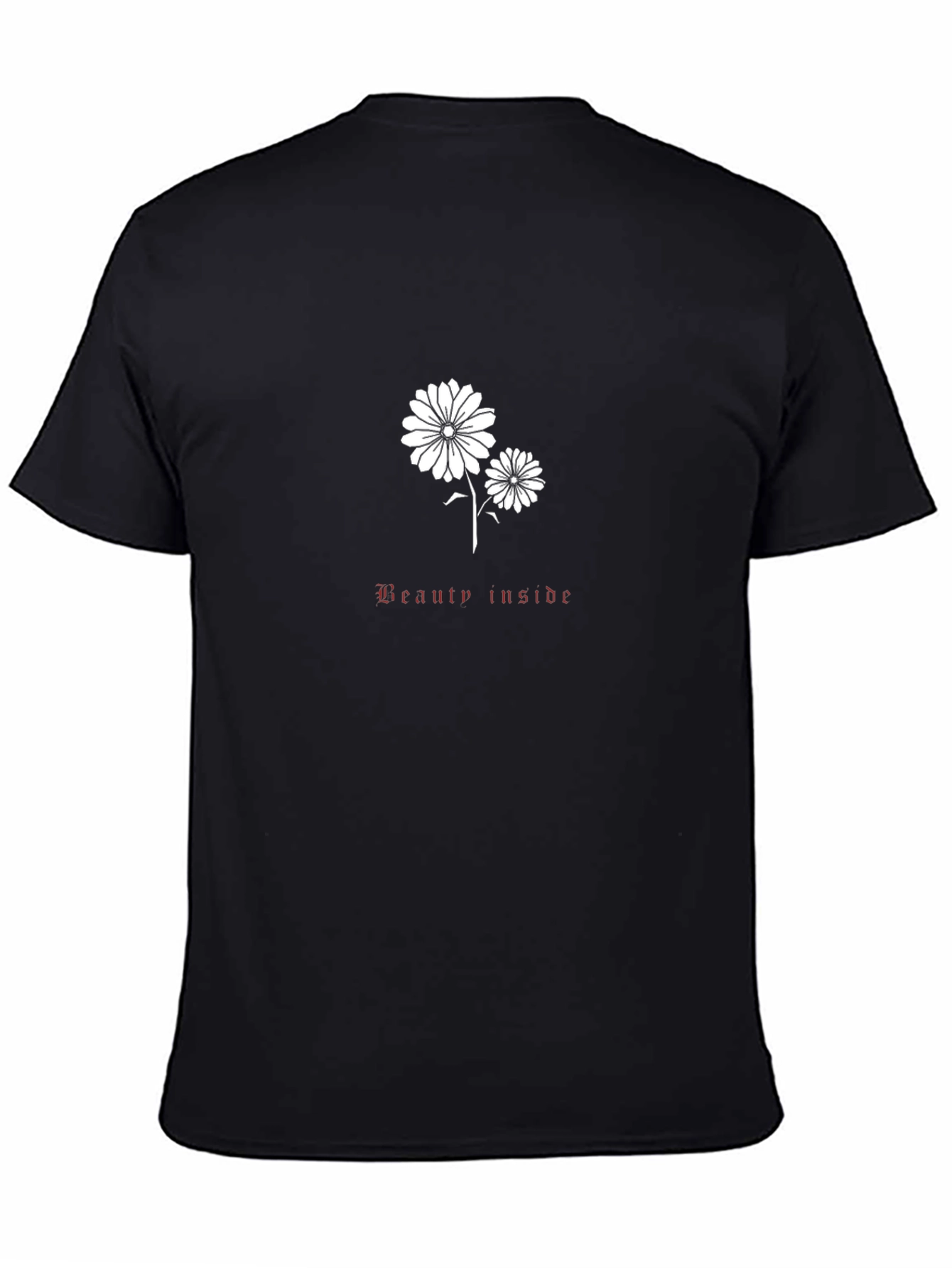 Beauty Inside Graphic Black T-Shirt