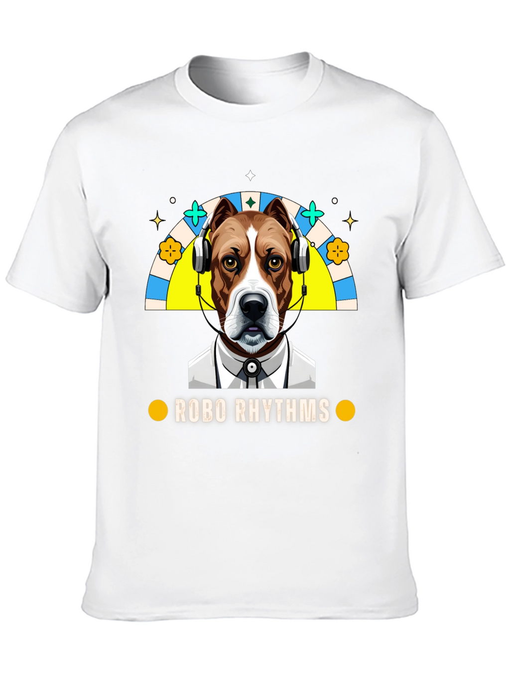 Robo Rhythms Graphic Tee - Dog with Headphones