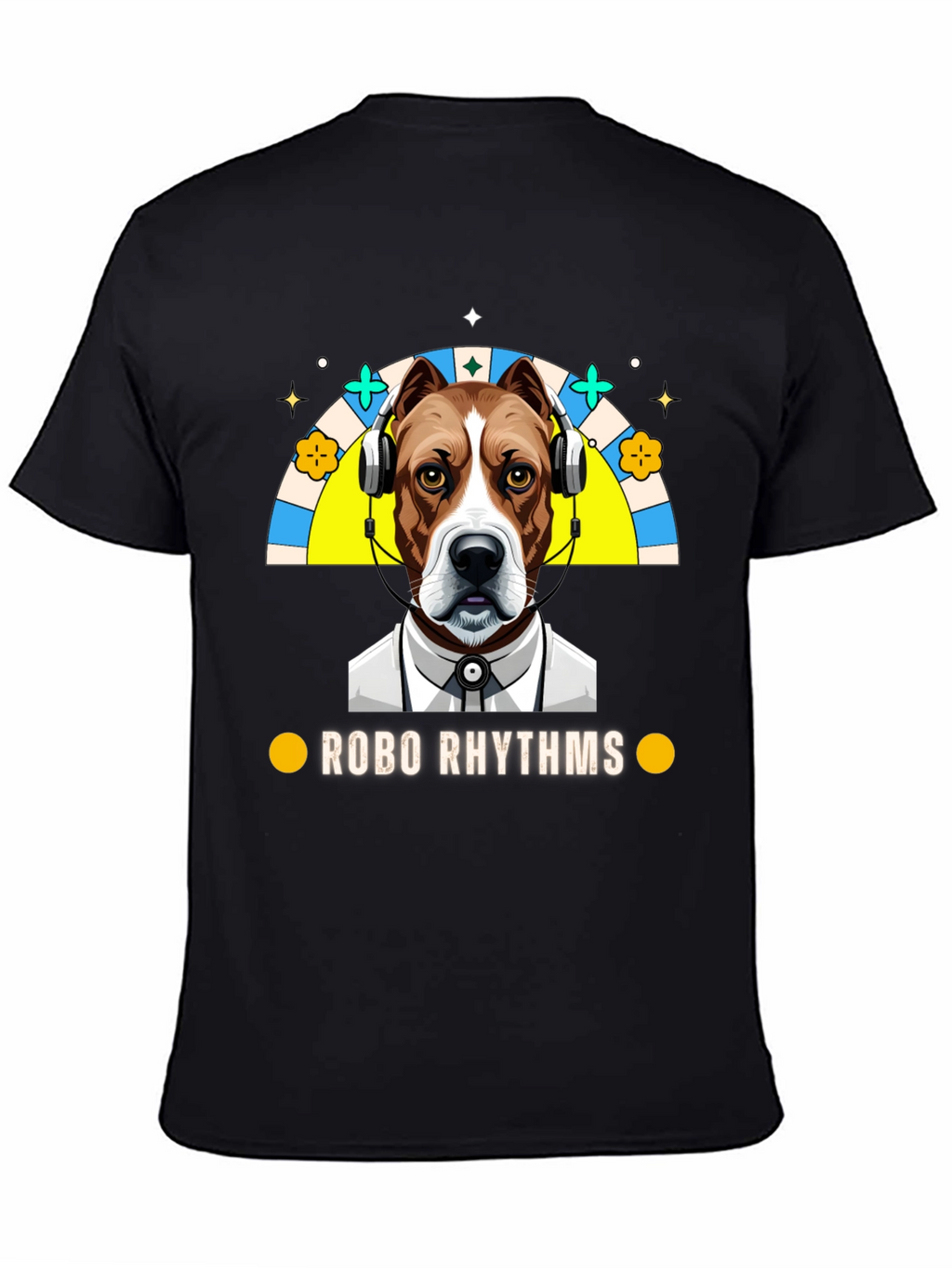 Robo Rhythms Graphic Tee - Dog with Headphones