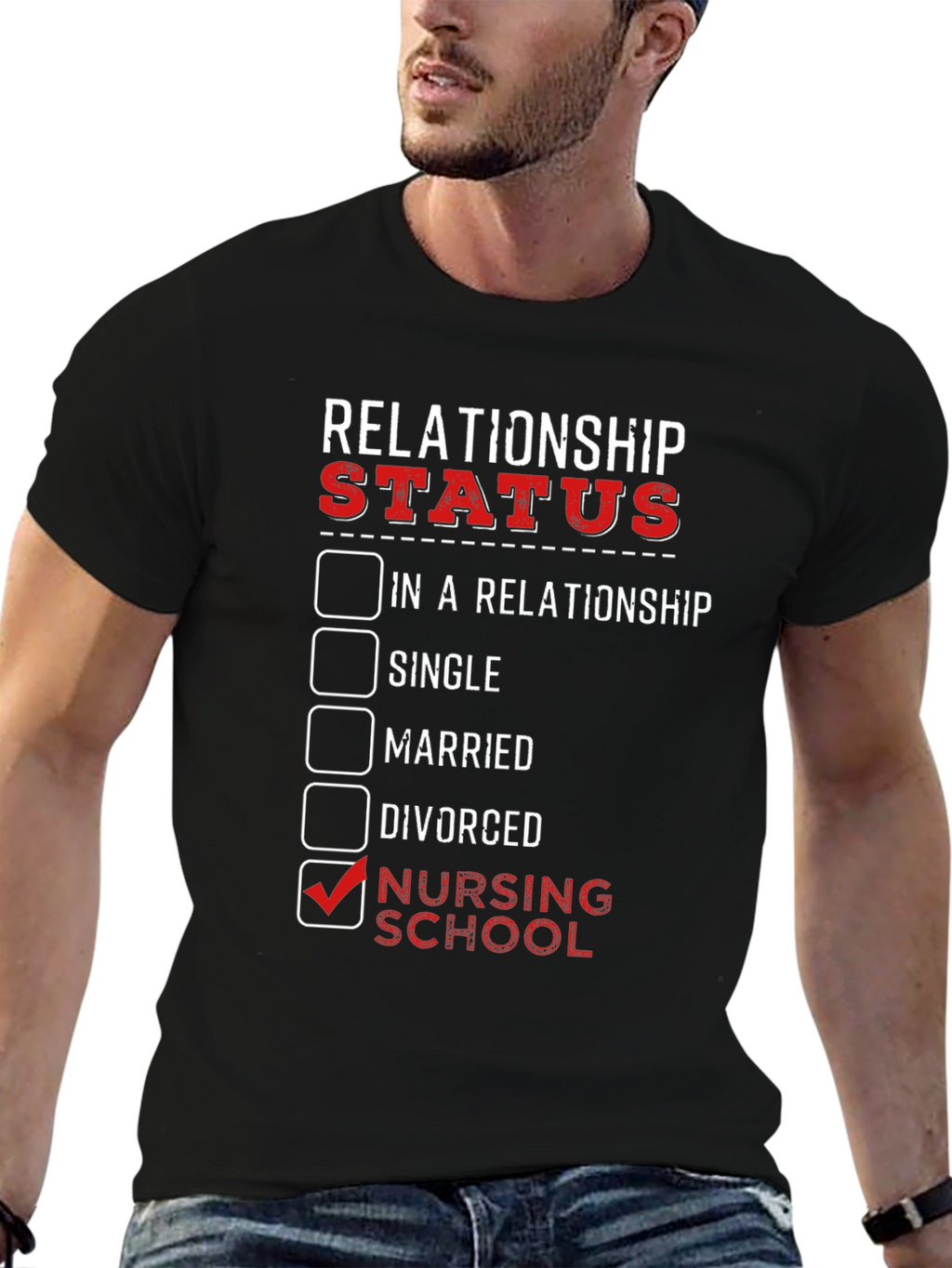 Nursing School Relationship Status Graphic Tee