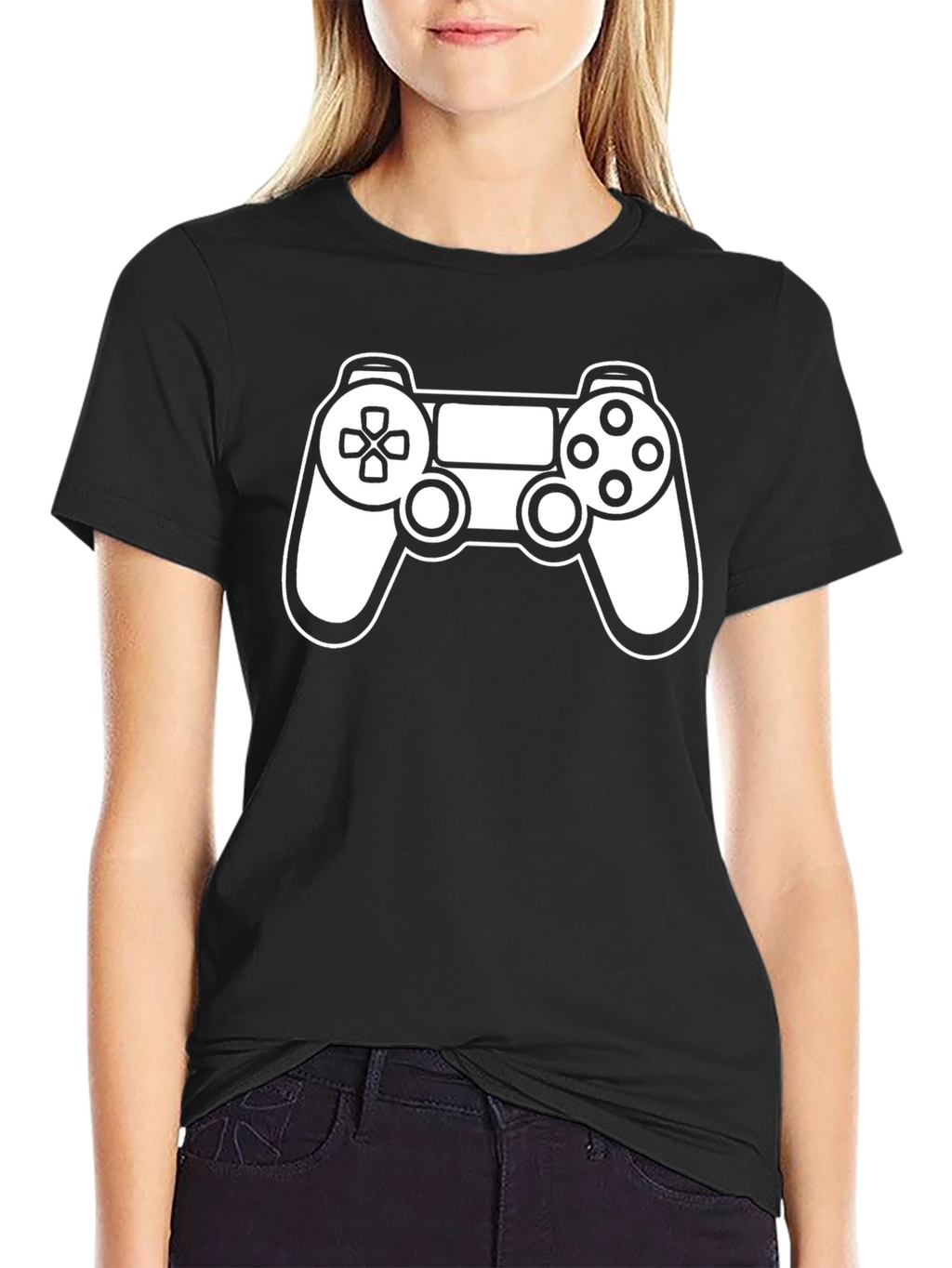 Gamer T-Shirt: Controller Graphic Tee - Black