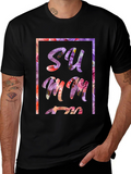 Floral Summer Graphic Tee - Black