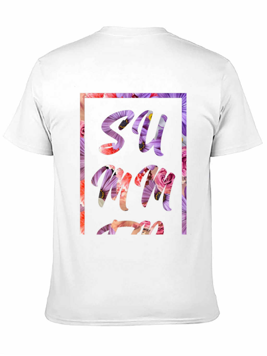 Floral Summer Graphic Tee - Black