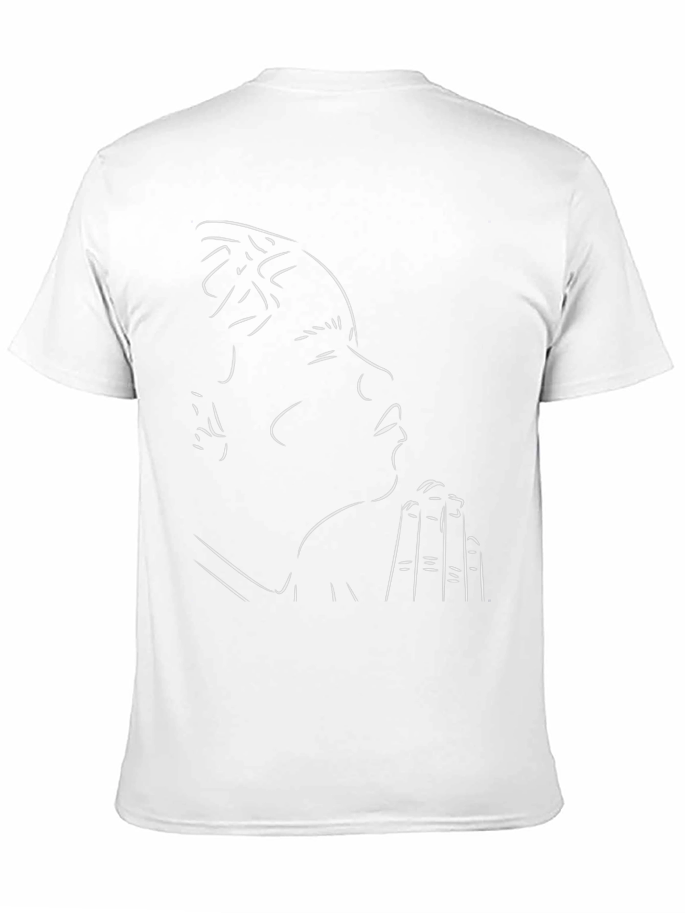 Minimalist Prayer Outline Black Tee