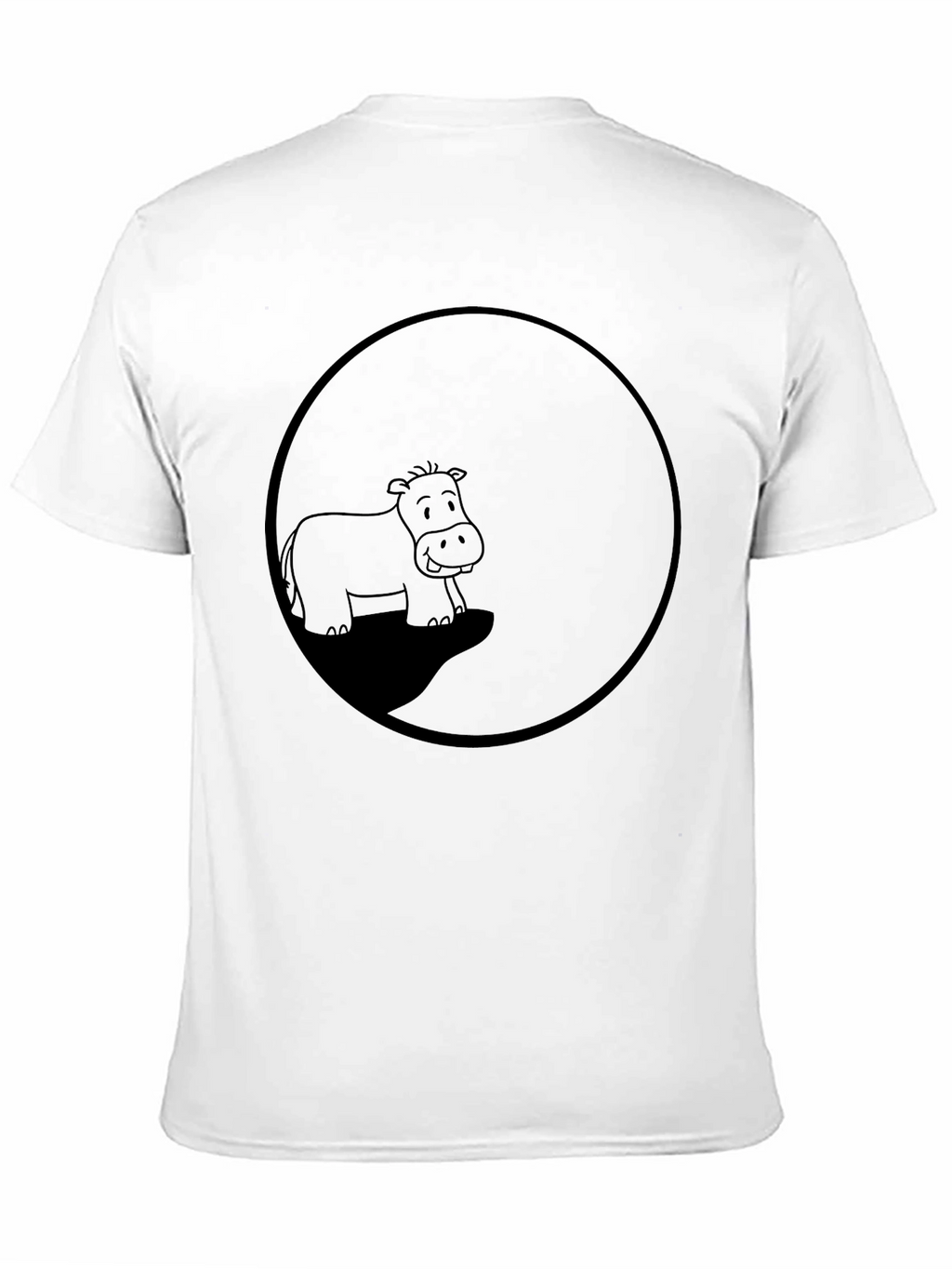 Hippo Circle Graphic T-Shirt