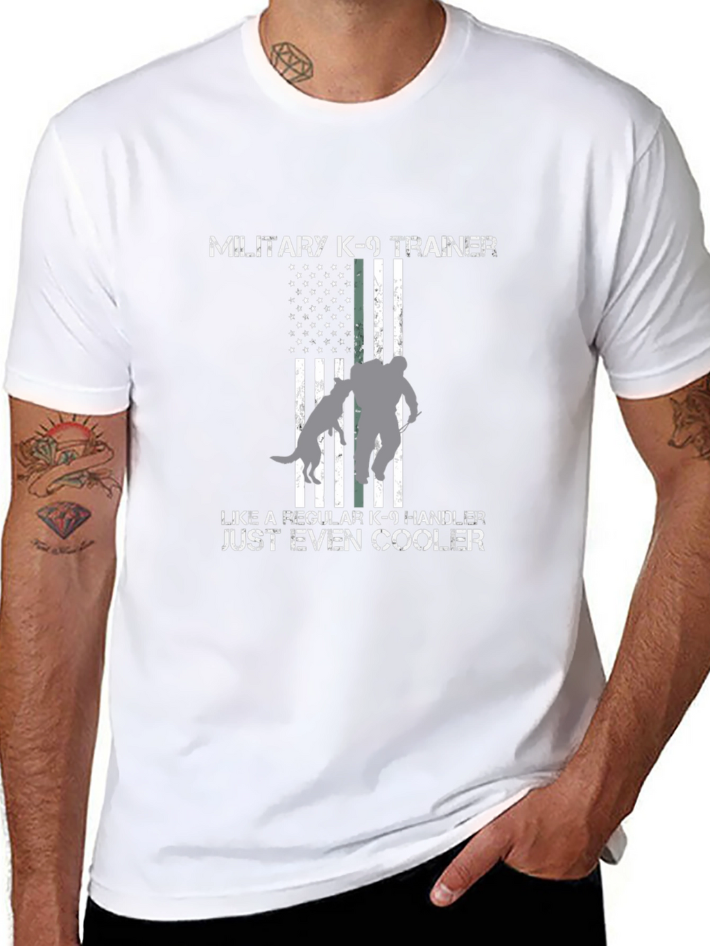 Military K-9 Trainer T-Shirt - Even Cooler