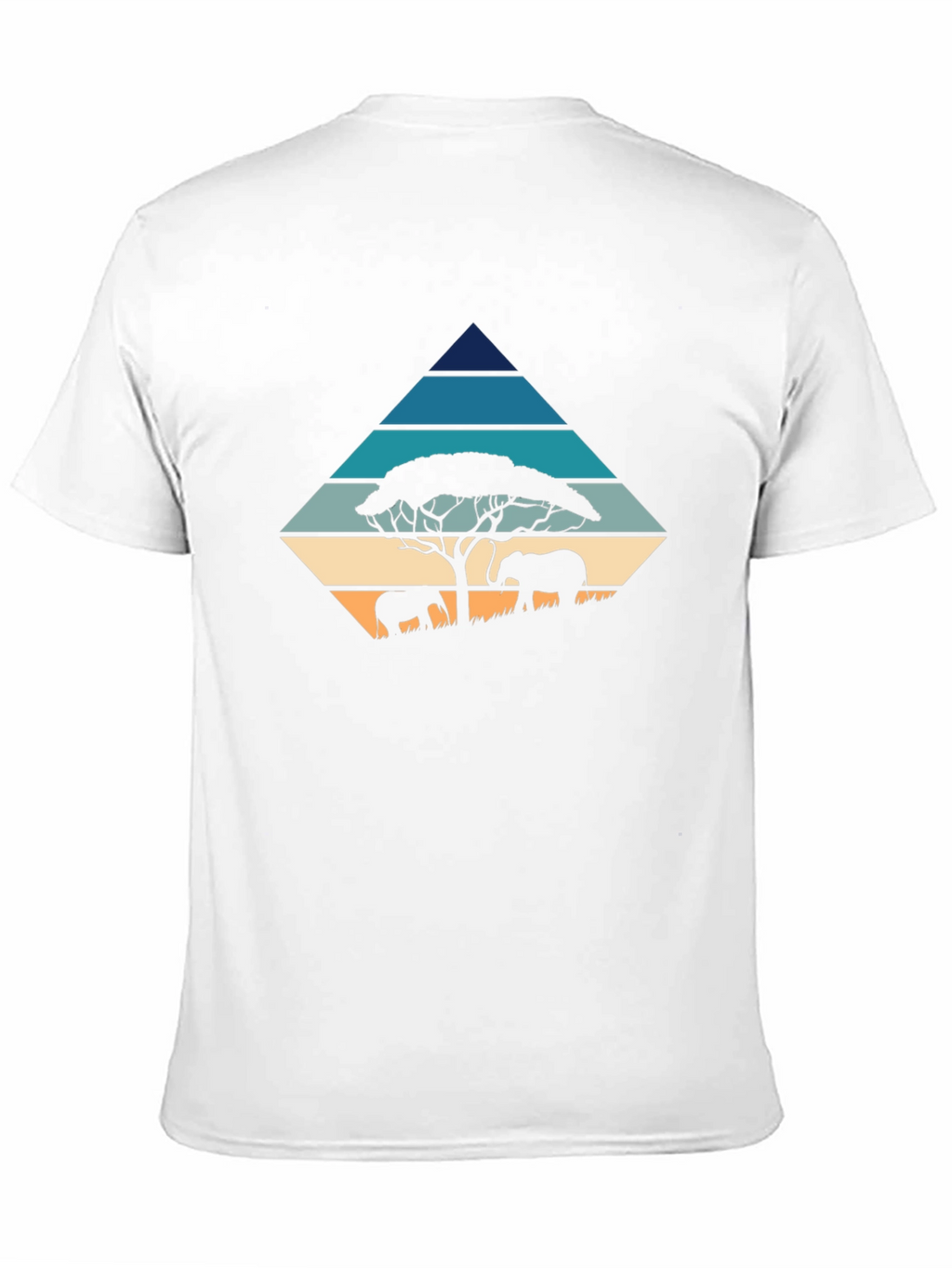 Retro Elephant Silhouette Graphic Tee
