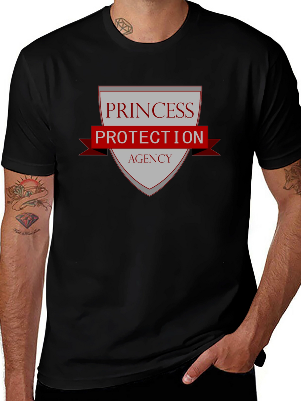 Princess Protection Agency Black T-Shirt
