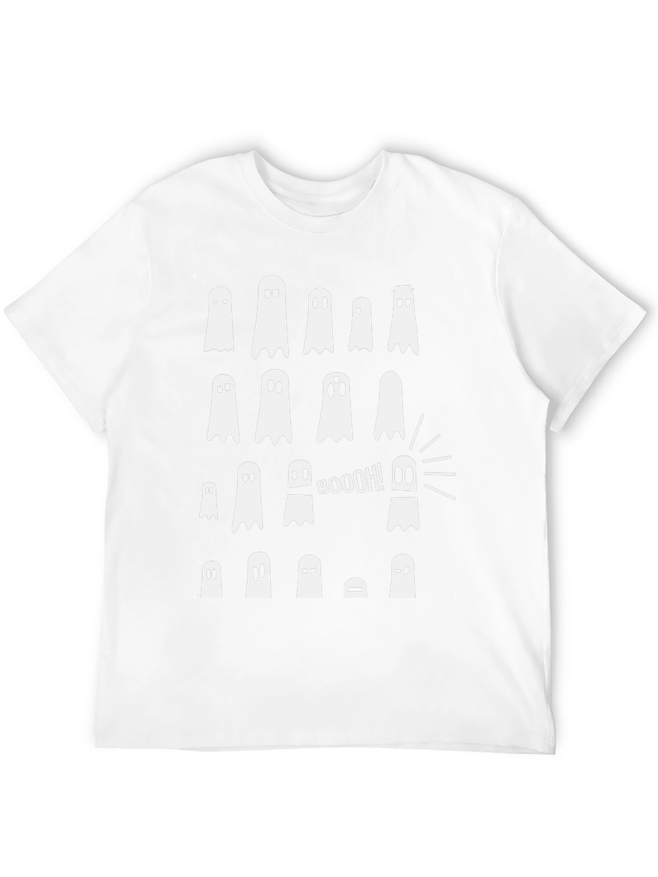 Boo! Ghost Graphic T-Shirt - Halloween Fun