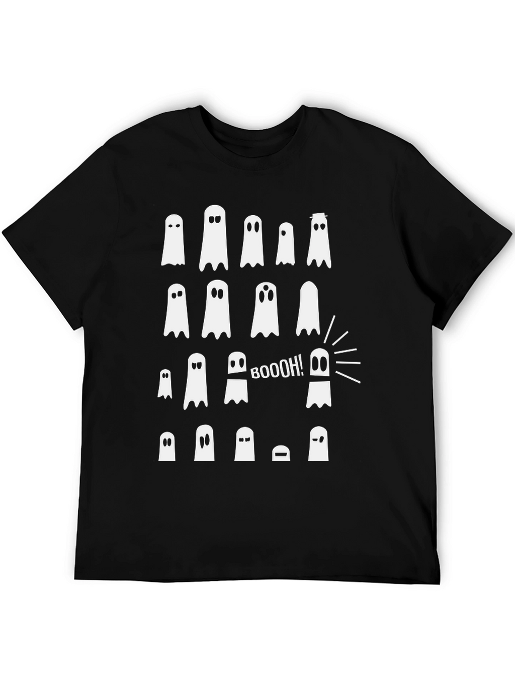 Boo! Ghost Graphic T-Shirt - Halloween Fun