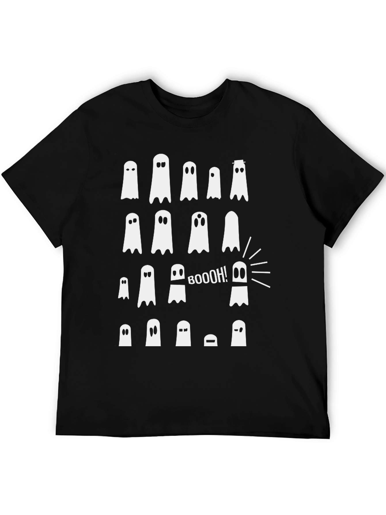 Boo! Ghost Graphic T-Shirt - Halloween Fun