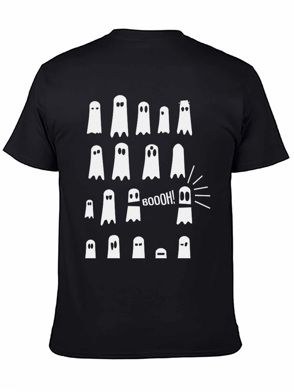 Boo! Ghost Graphic T-Shirt - Halloween Fun