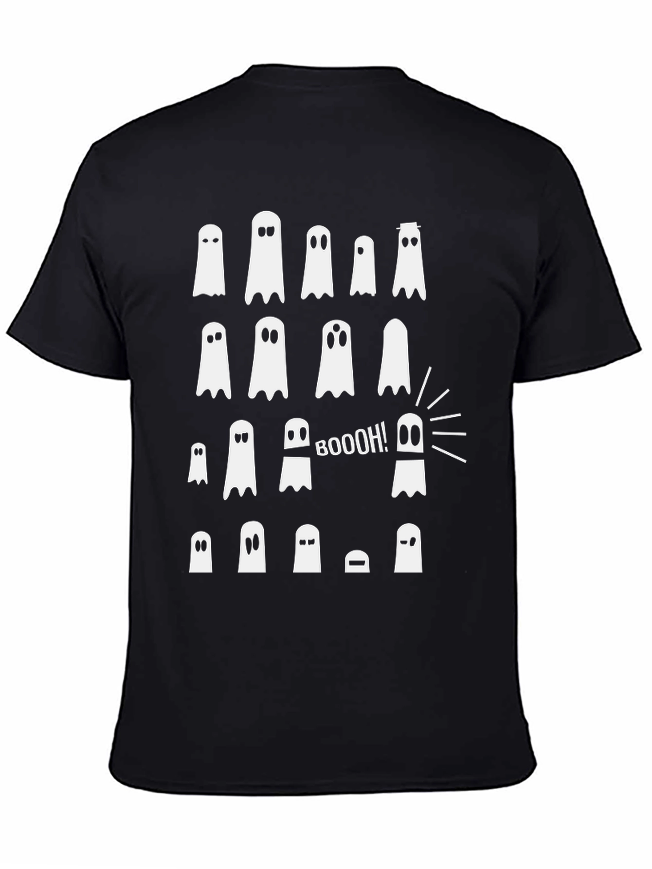 Boo! Ghost Graphic T-Shirt - Halloween Fun