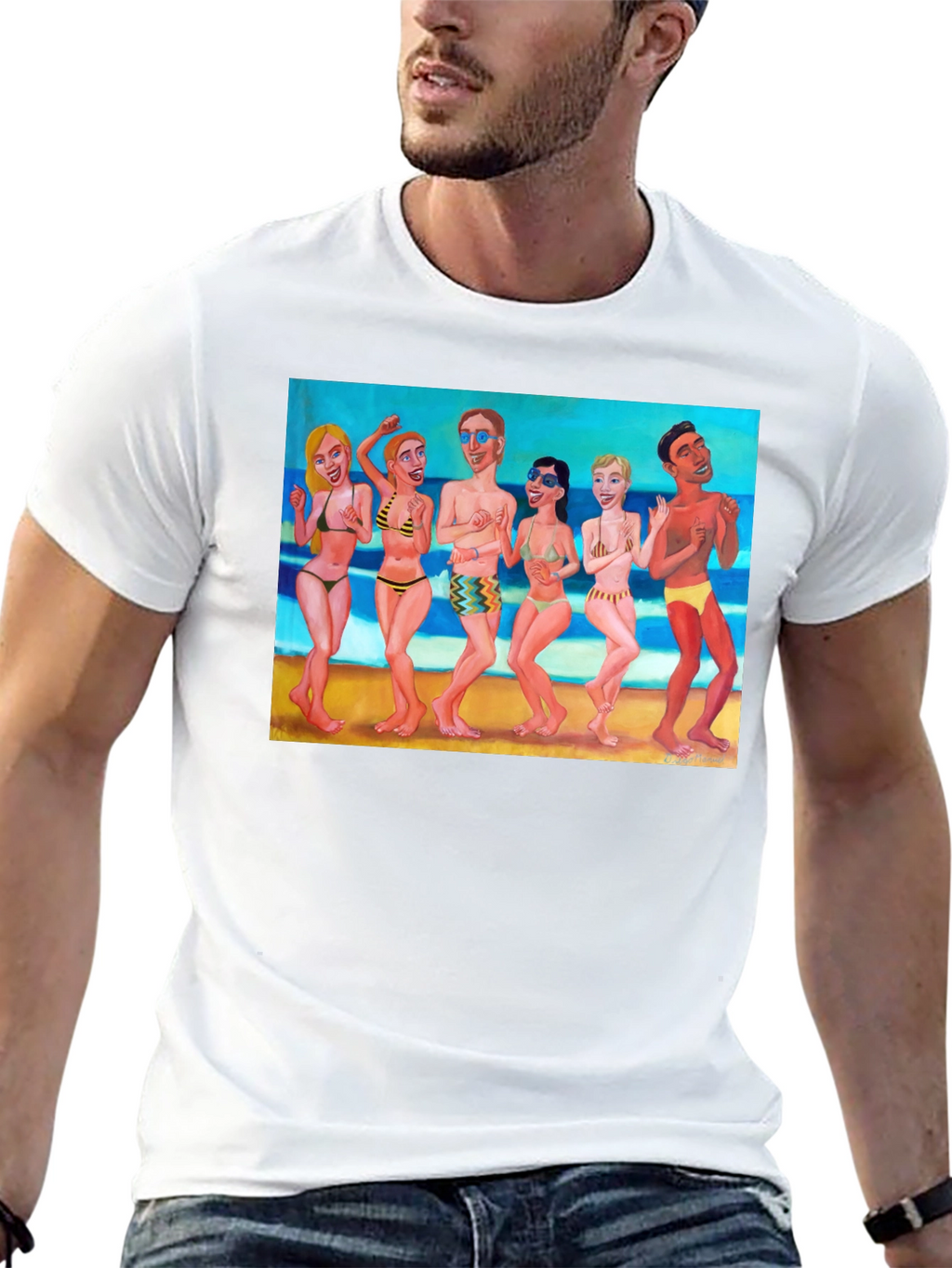 Beach Party Graphic Tee - Fun in the Sun!