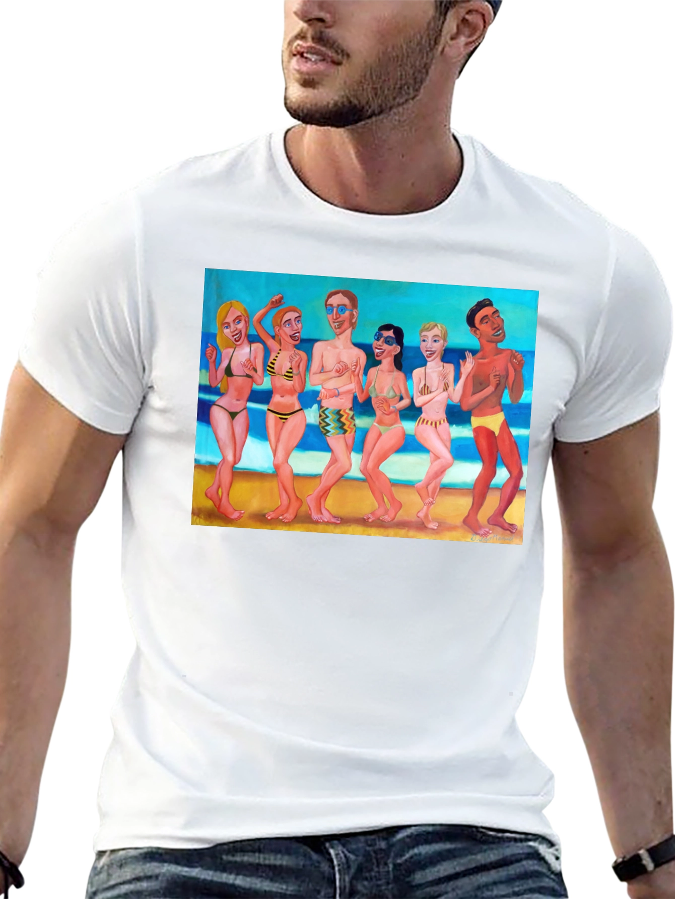 Beach Party Graphic Tee - Fun in the Sun!
