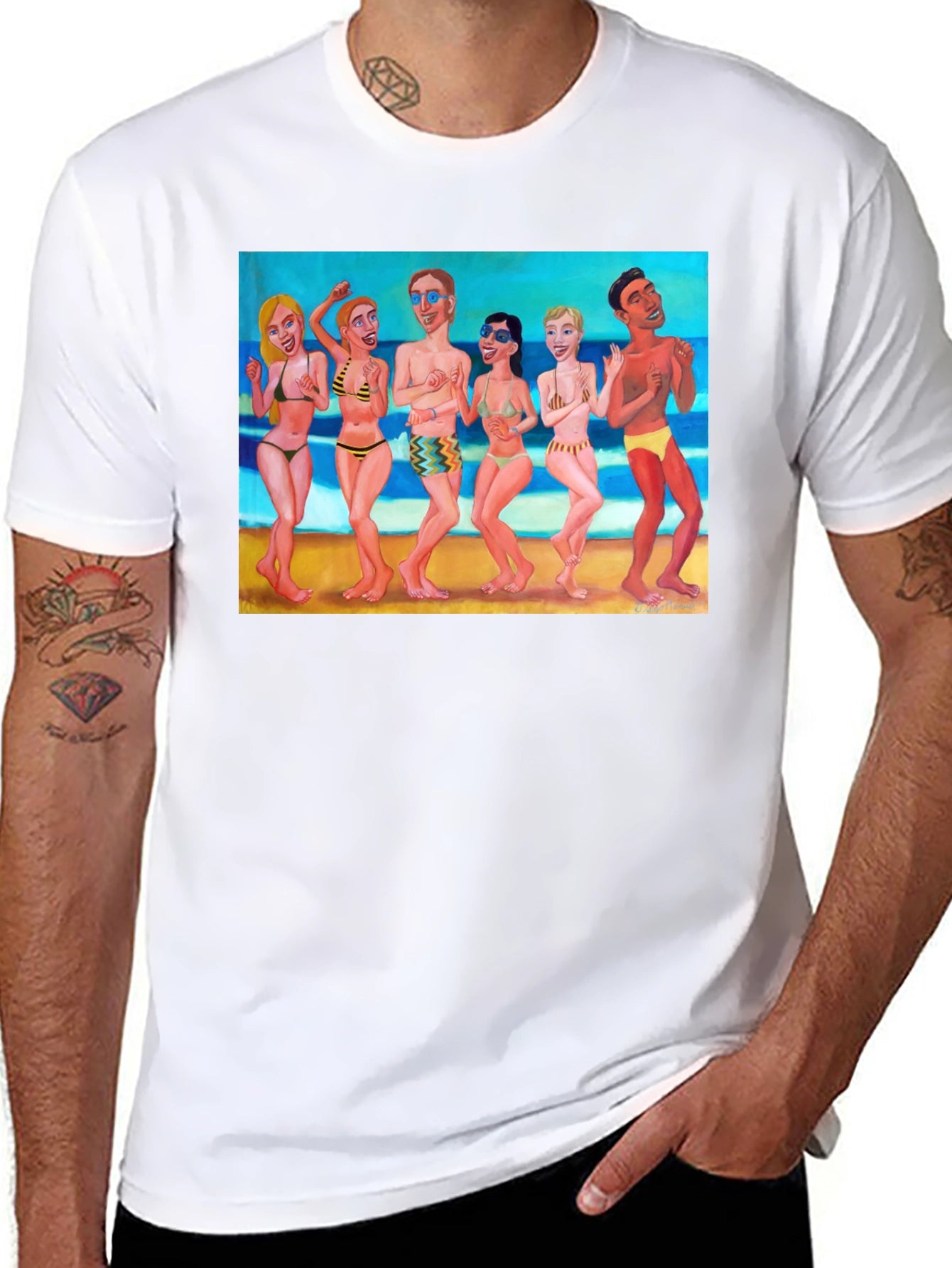 Beach Party Graphic Tee - Fun in the Sun!