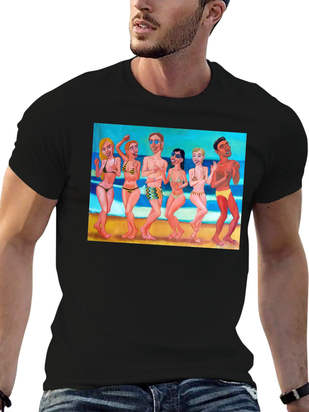 Beach Party Graphic Tee - Fun in the Sun!