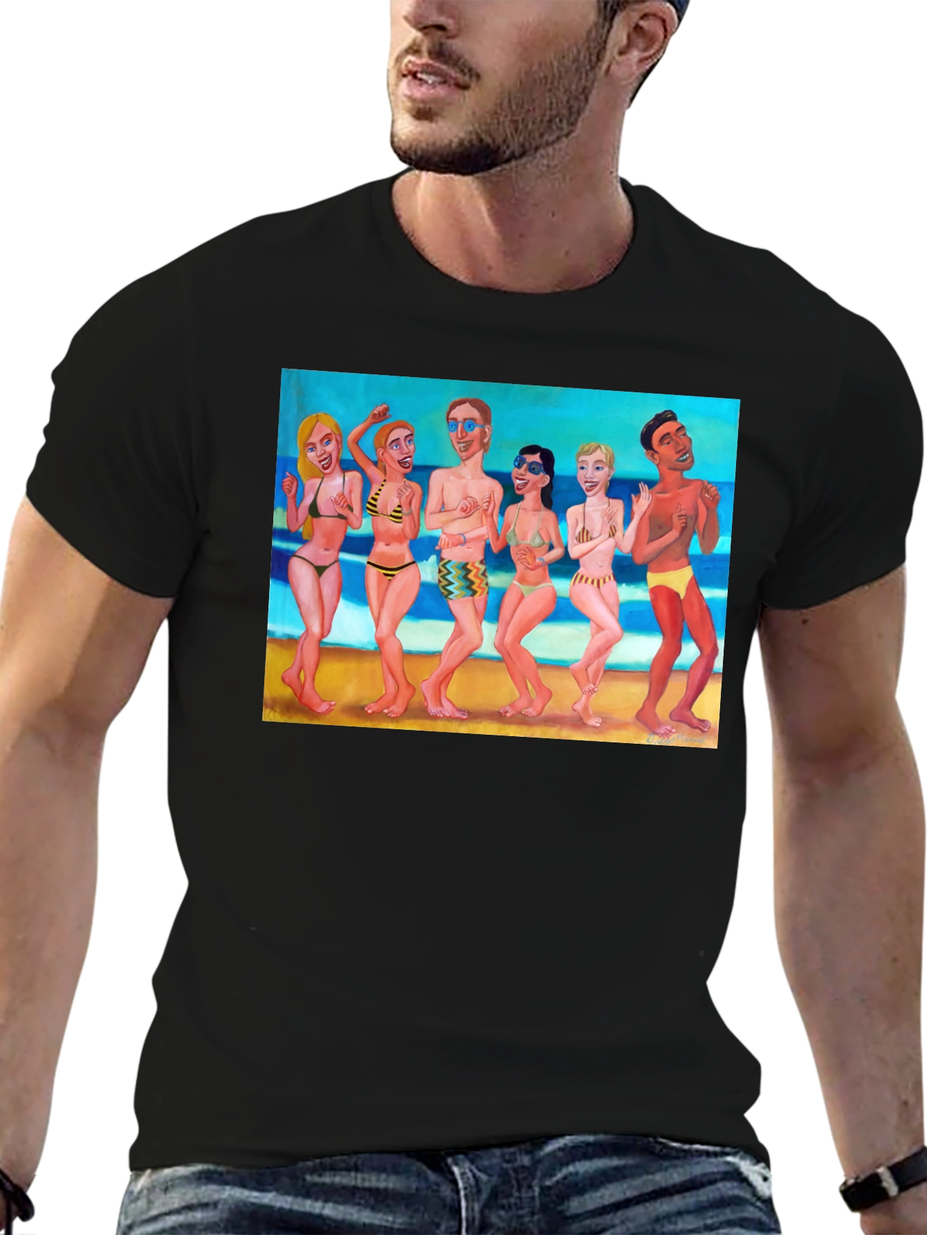 Beach Party Graphic Tee - Fun in the Sun!
