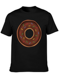 Novelty Donut Graphic T-Shirt - Casual & Fun!