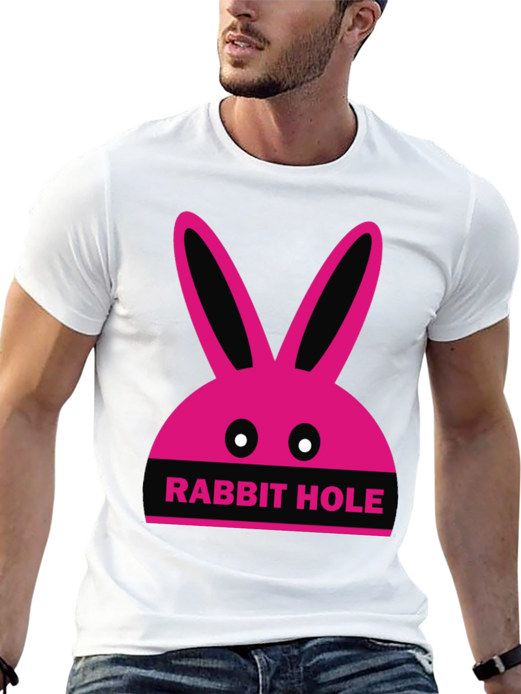 Rabbit Hole Graphic Tee - Fun Novelty T-Shirt
