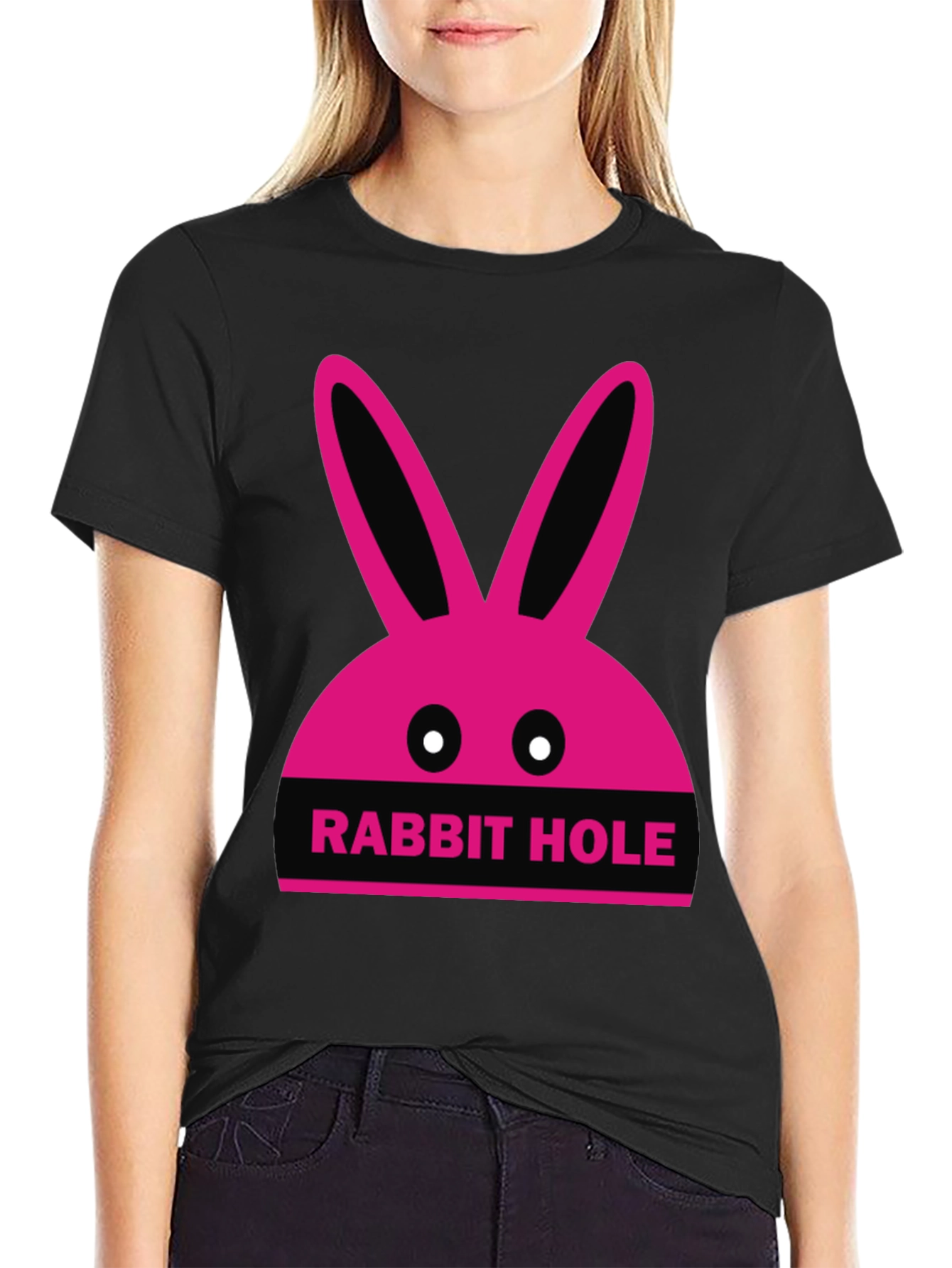 Rabbit Hole Graphic Tee - Fun Novelty T-Shirt