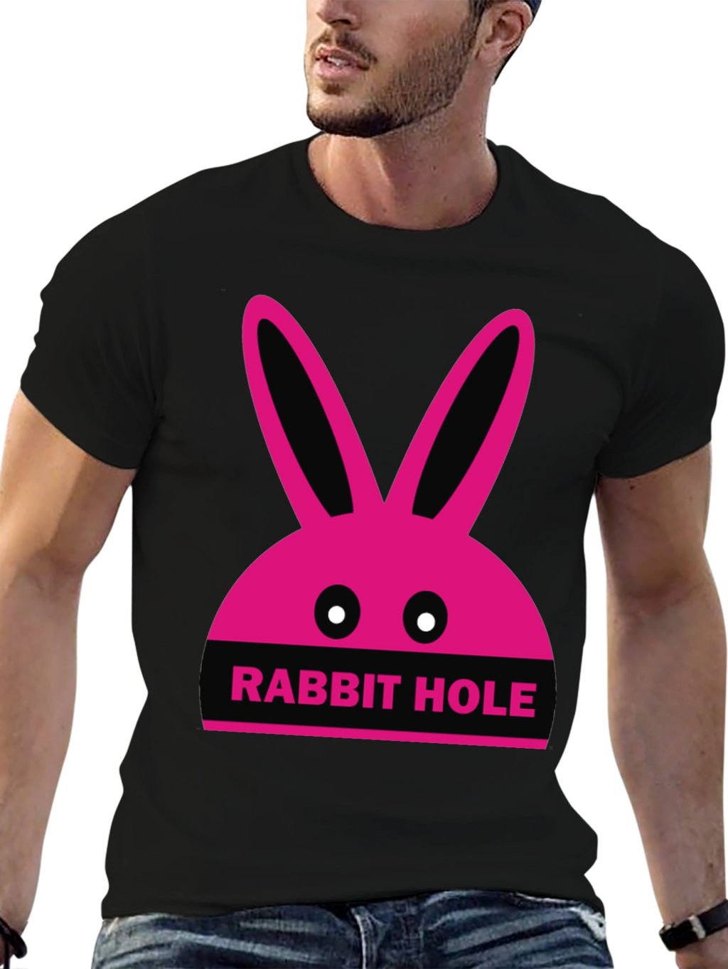 Rabbit Hole Graphic Tee - Fun Novelty T-Shirt