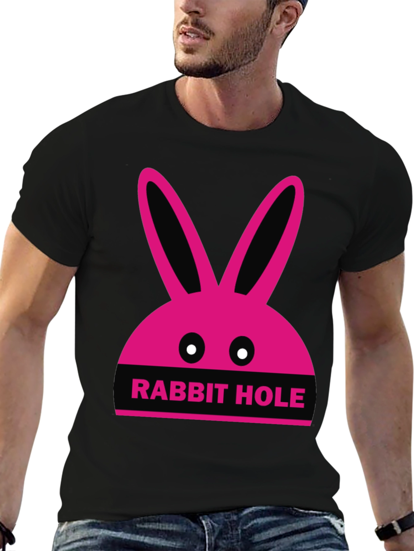 Rabbit Hole Graphic Tee - Fun Novelty T-Shirt