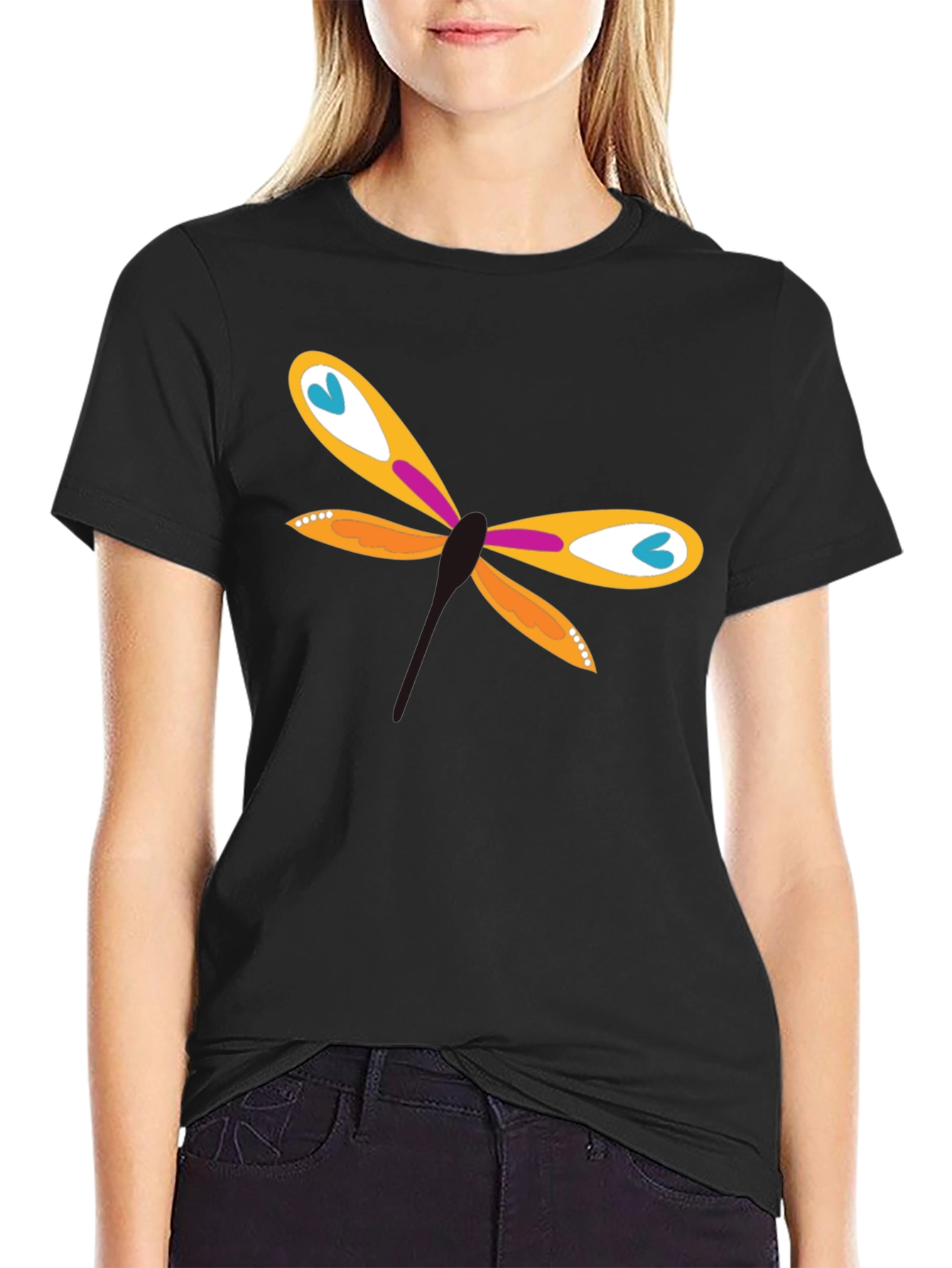 Dragonfly Graphic T-Shirt - Funky Casual Wear