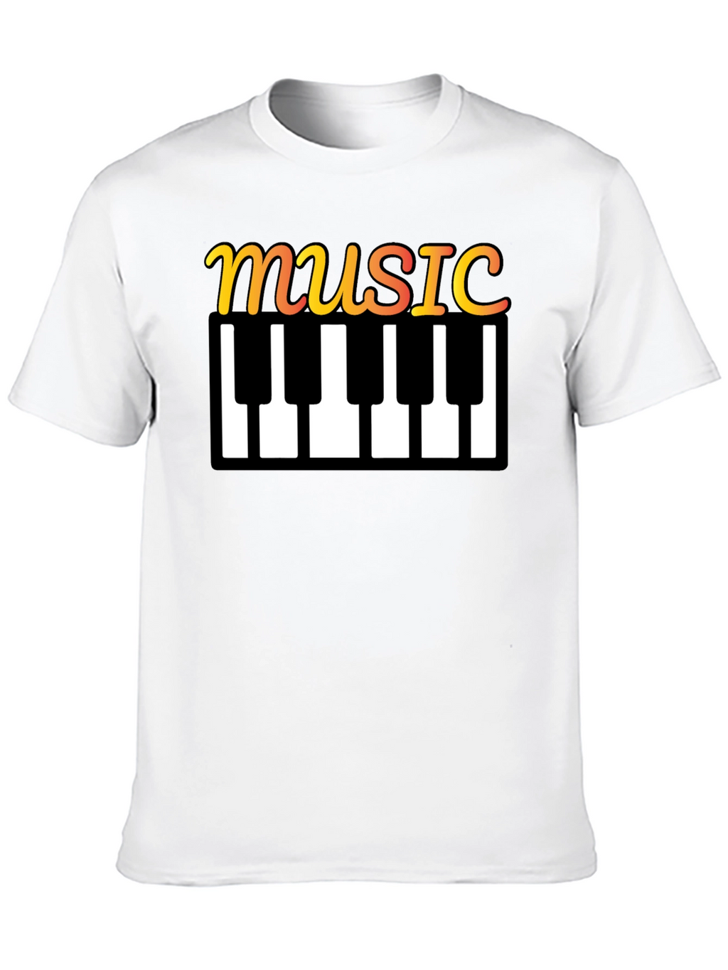 Music Keyboard T-Shirt - Stylish Musical Tee