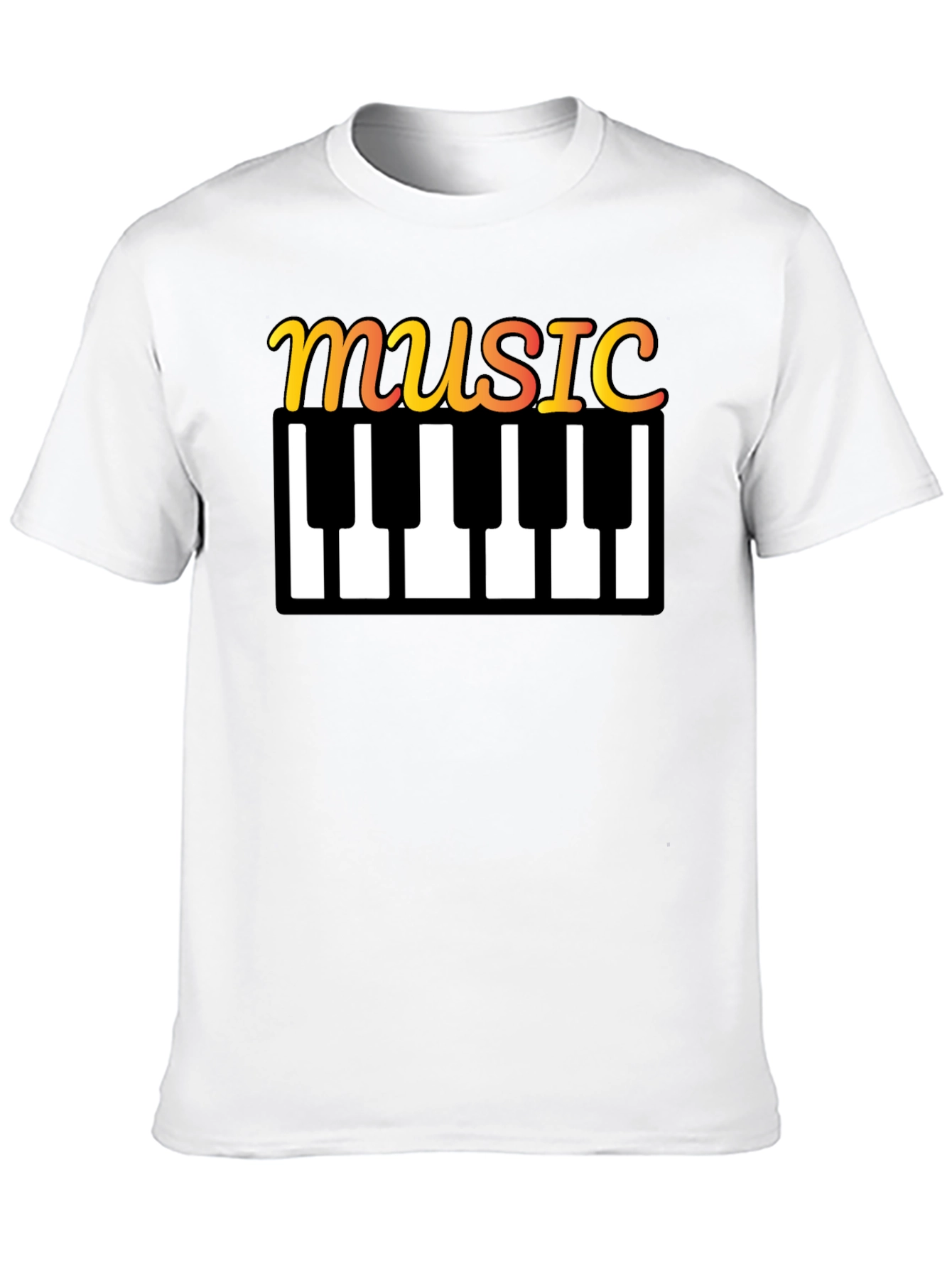 Music Keyboard T-Shirt - Stylish Musical Tee