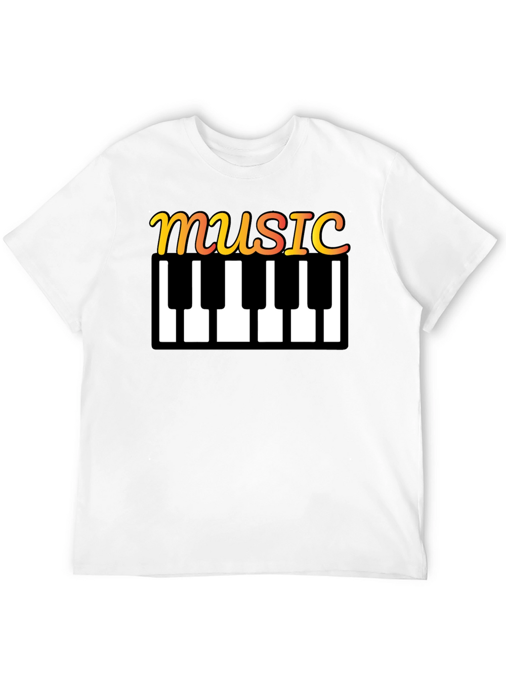Music Keyboard T-Shirt - Stylish Musical Tee