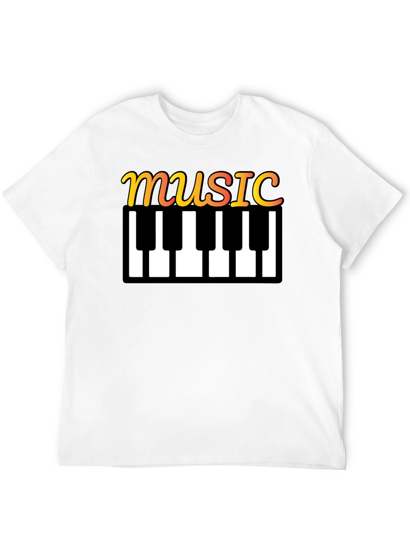Music Keyboard T-Shirt - Stylish Musical Tee