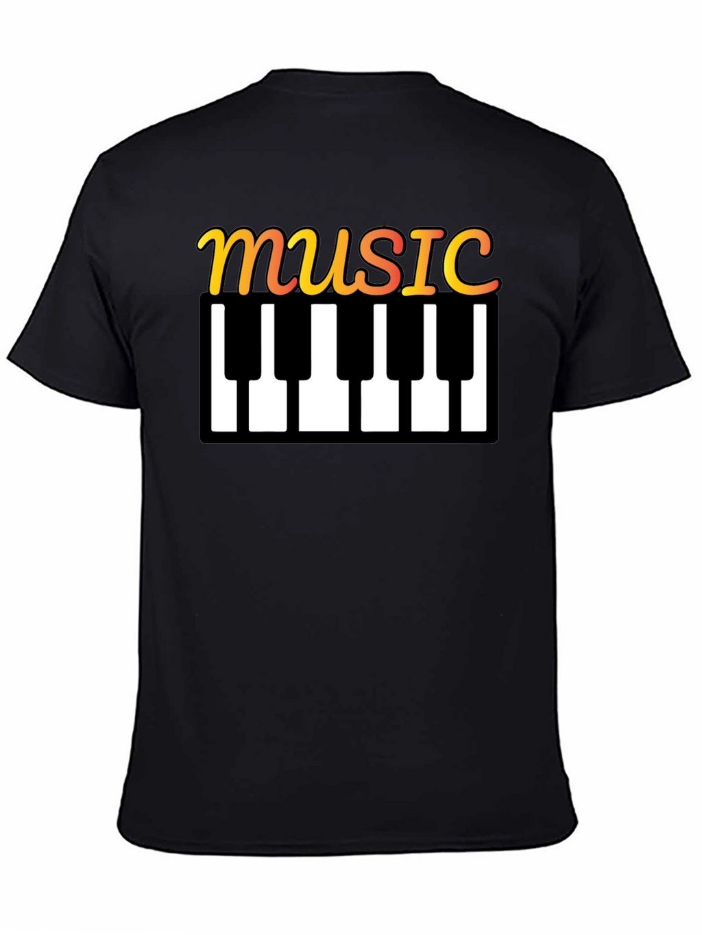 Music Keyboard T-Shirt - Stylish Musical Tee
