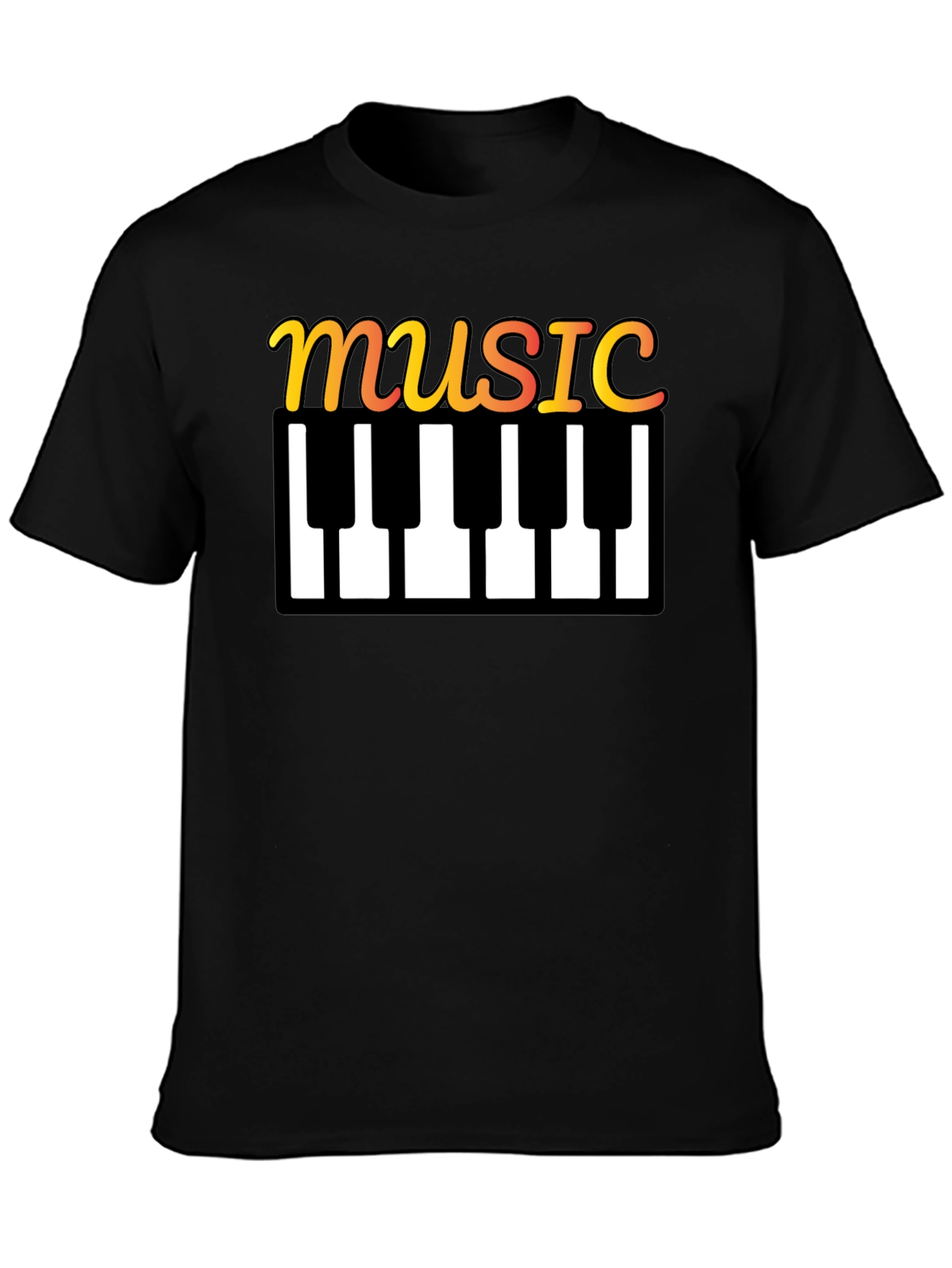 Music Keyboard T-Shirt - Stylish Musical Tee