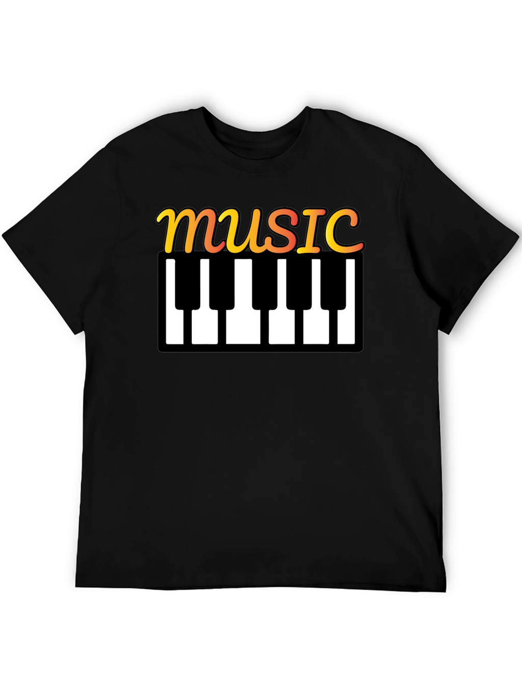Music Keyboard T-Shirt - Stylish Musical Tee