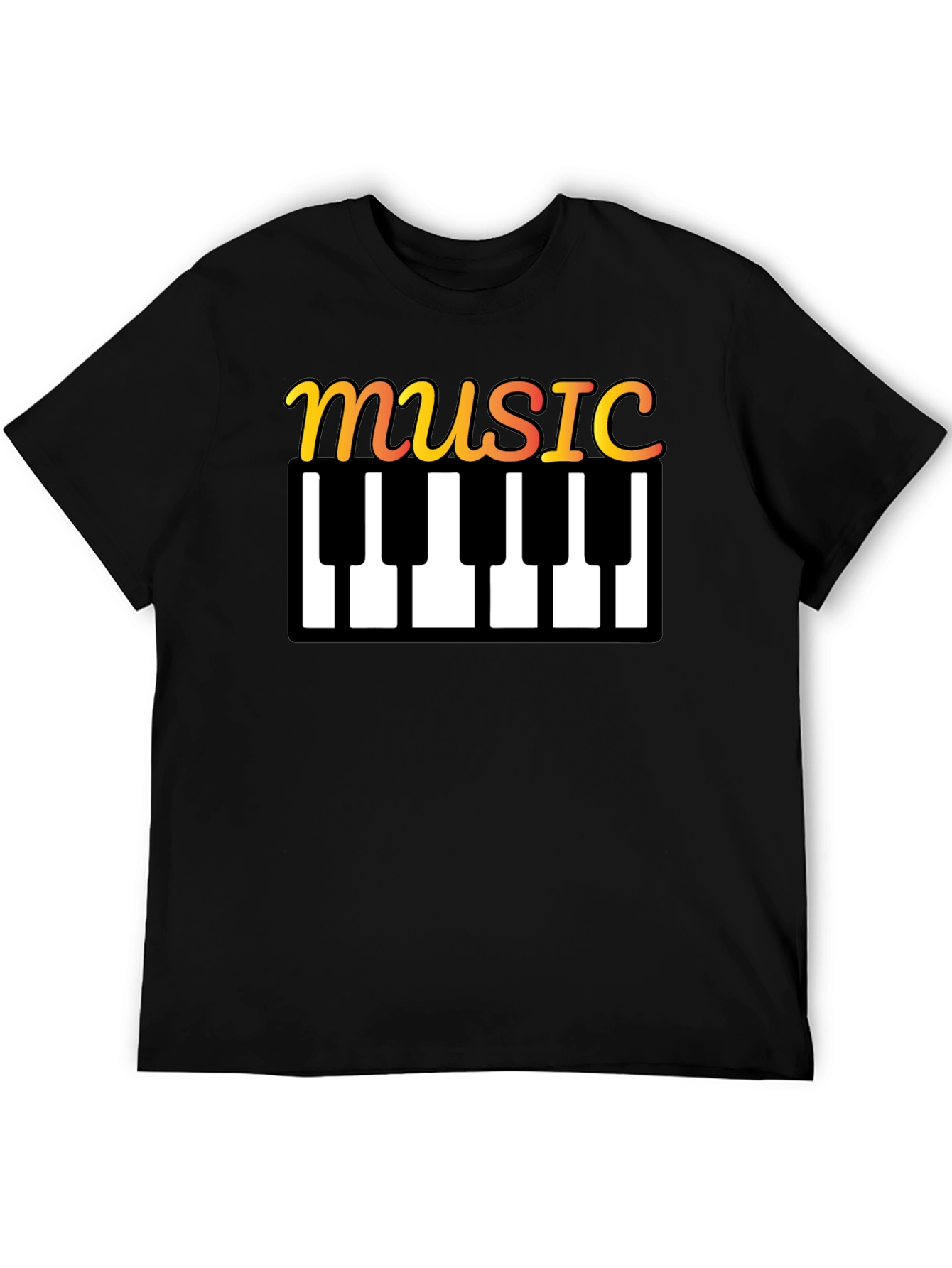 Music Keyboard T-Shirt - Stylish Musical Tee