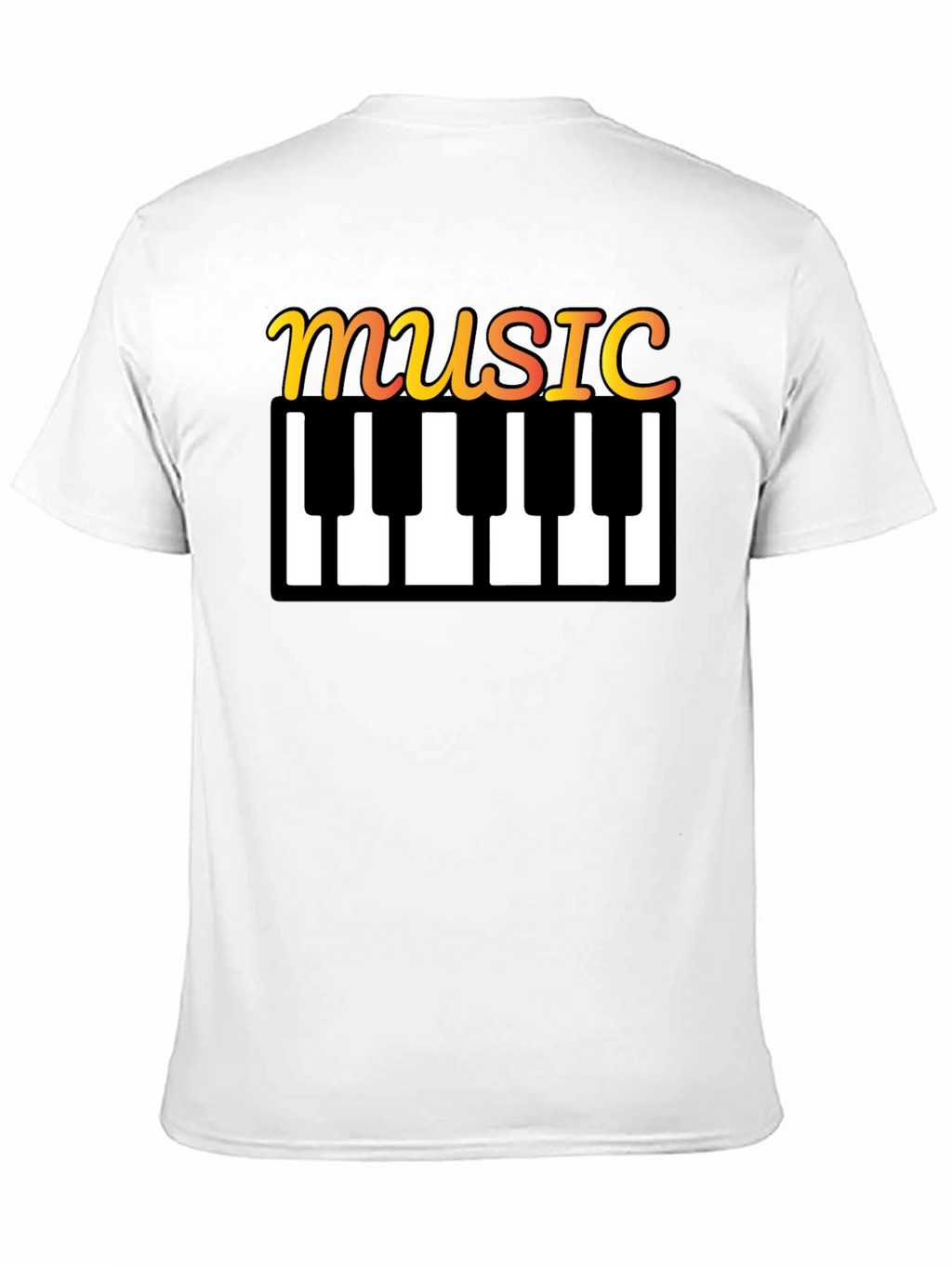Music Keyboard T-Shirt - Stylish Musical Tee