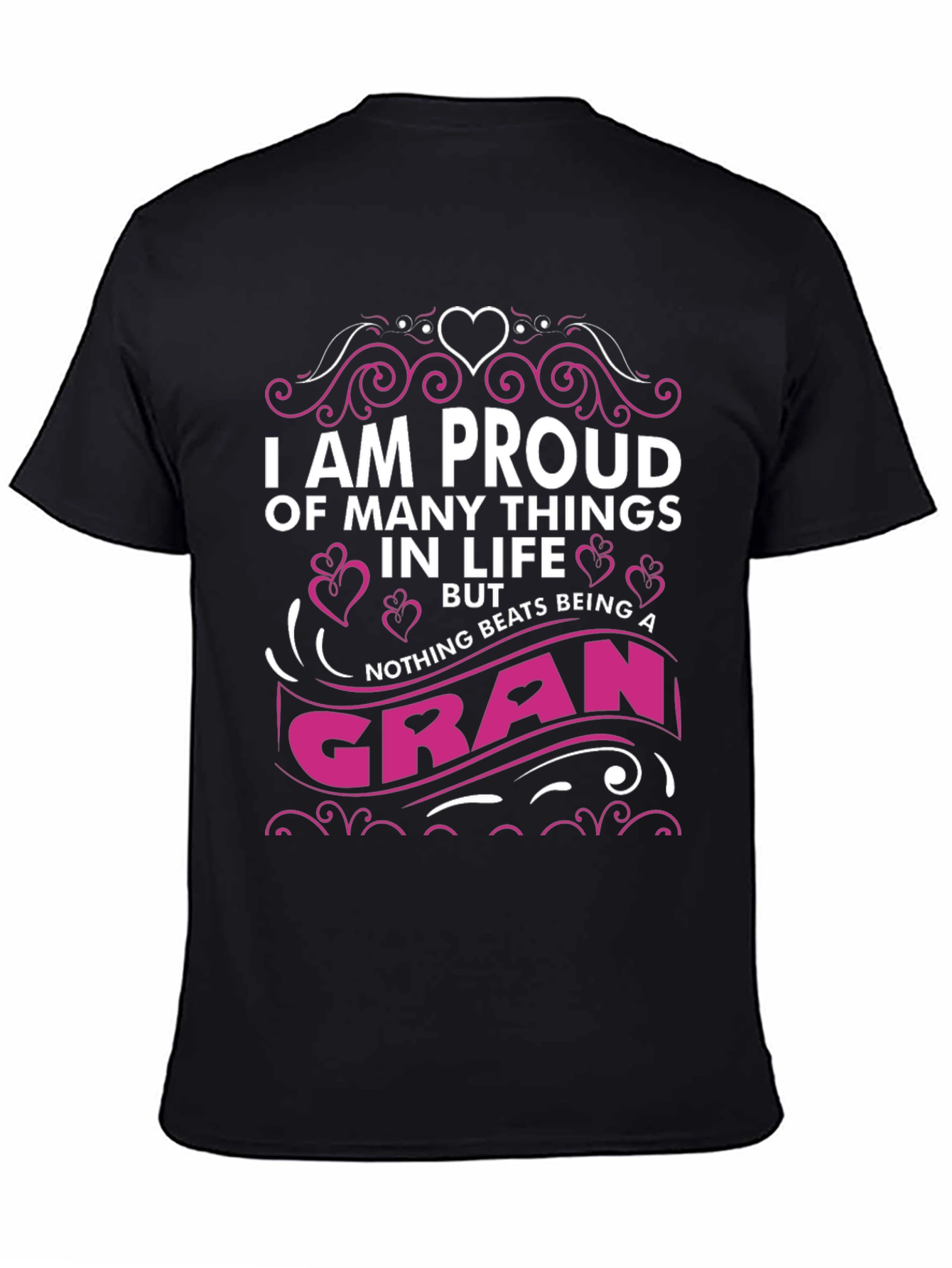 Proud Gran T-Shirt - Black Graphic Tee