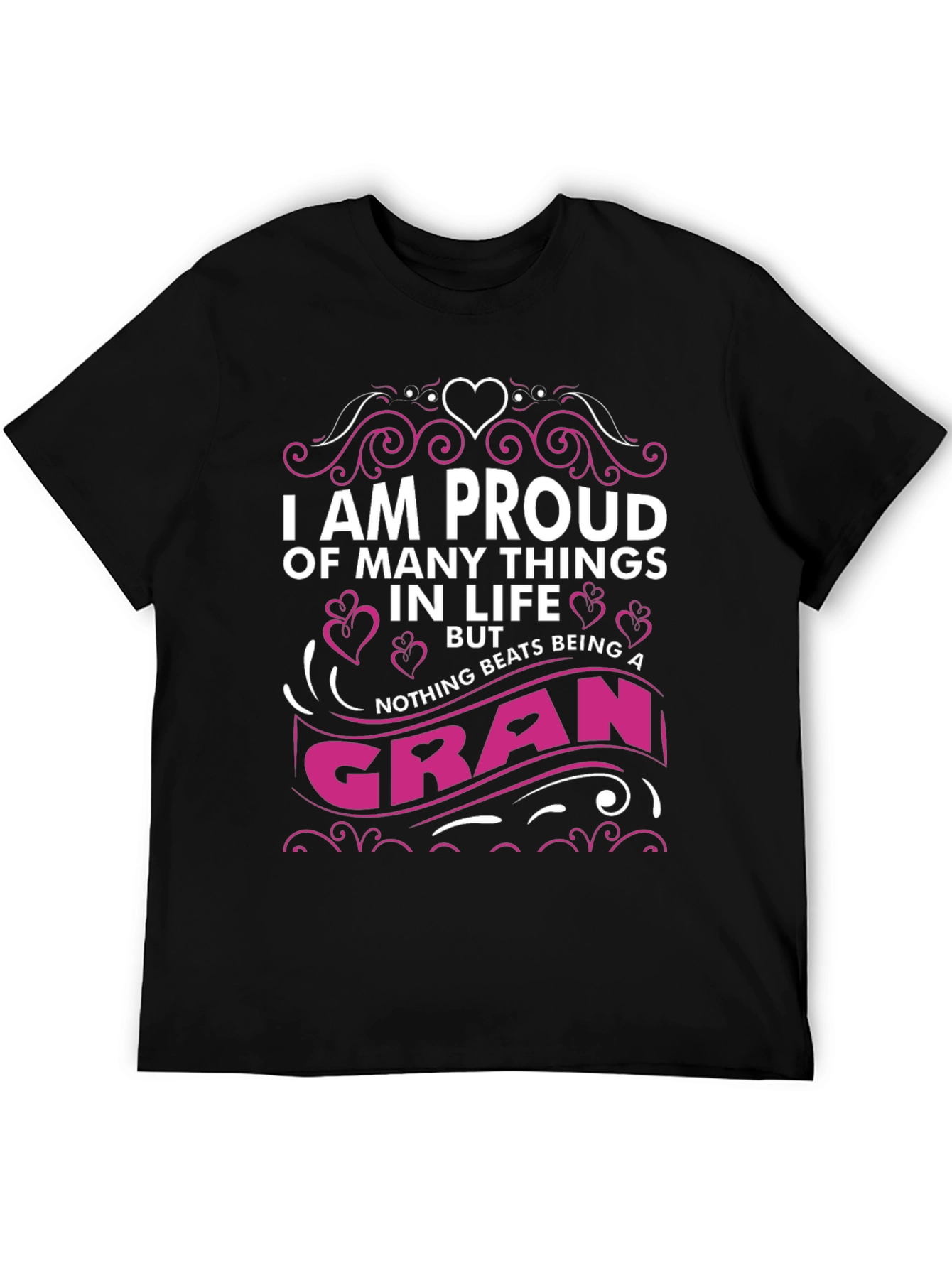 Proud Gran T-Shirt - Black Graphic Tee