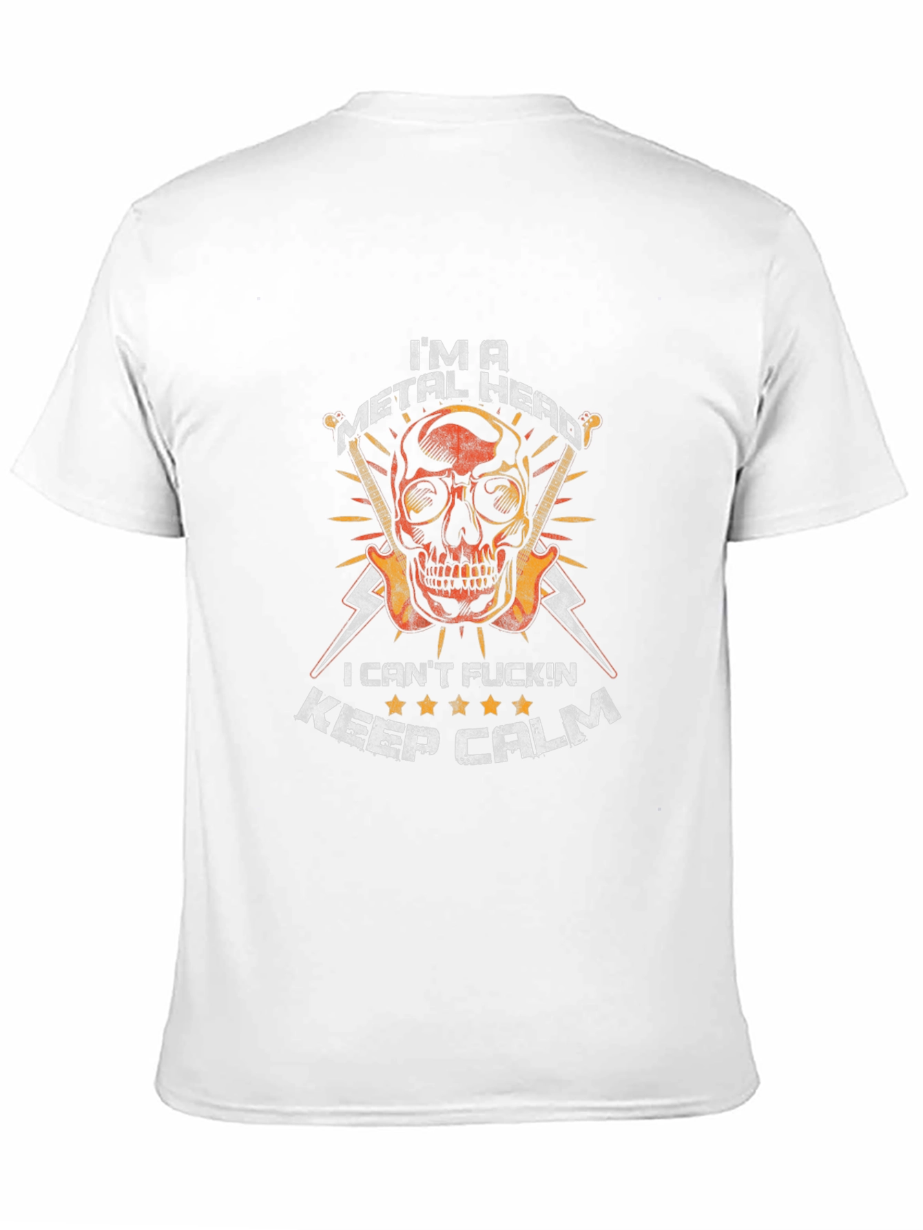 Metal Head T-Shirt: Skull Graphic Tee for Rock Music Fans