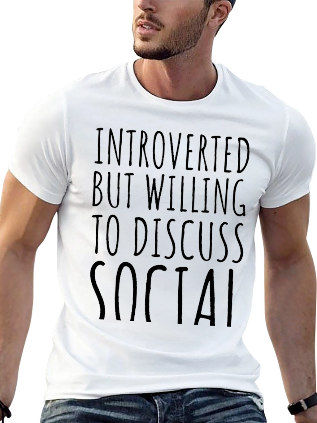 Introverted But Willing to Discuss Social T-Shirt