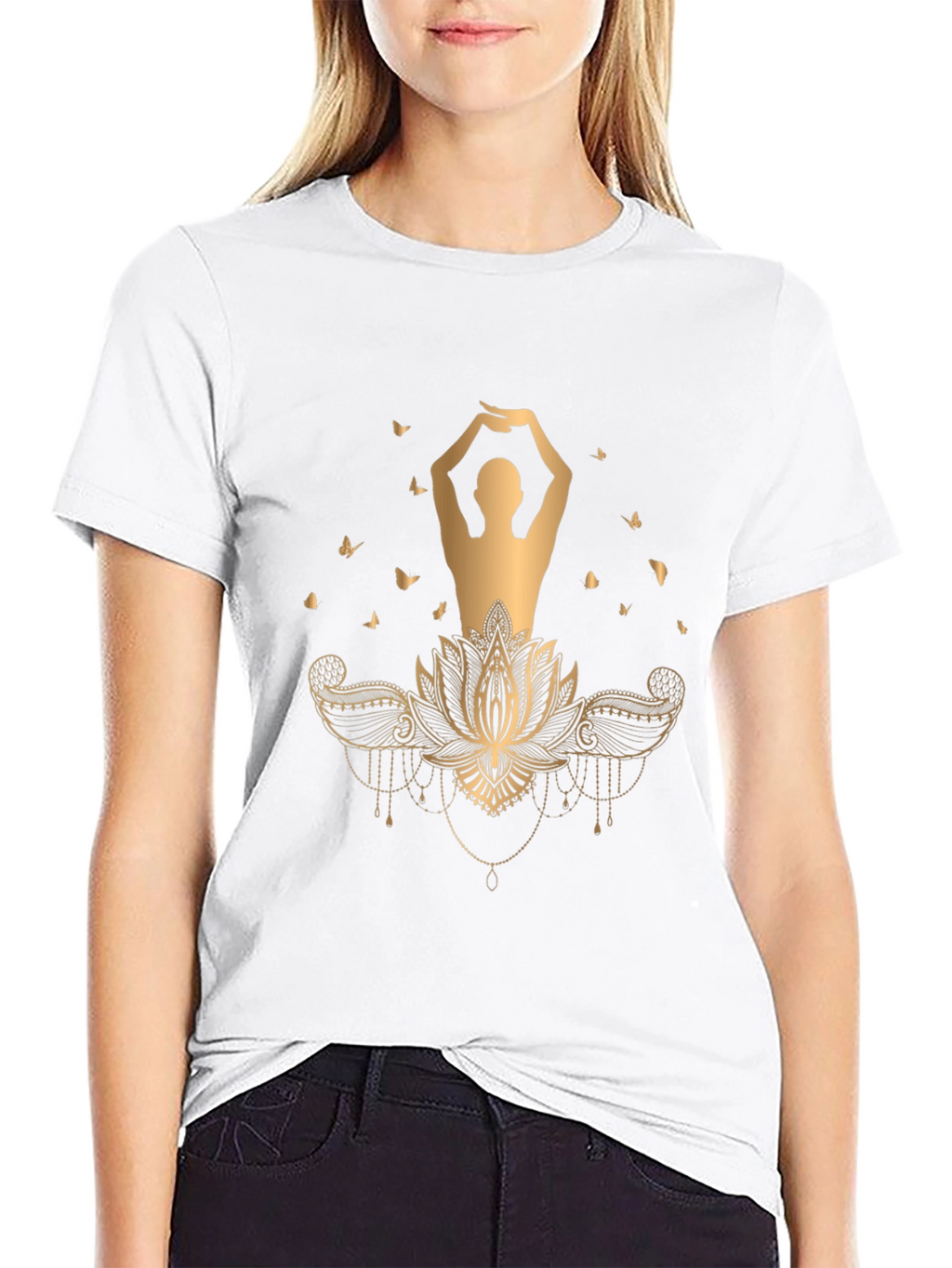 Lotus Pose Graphic T-Shirt