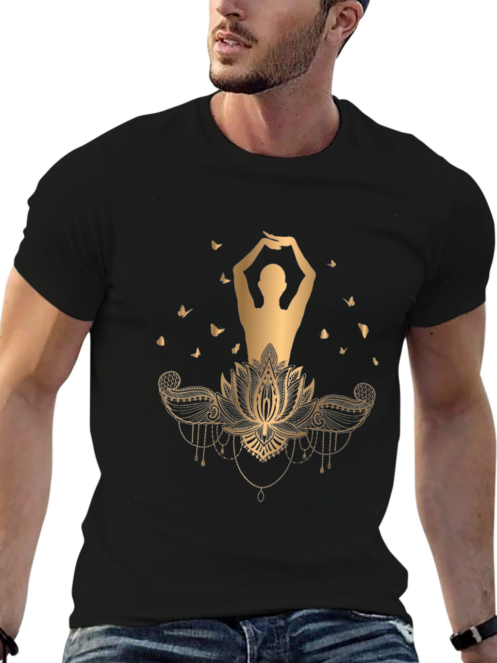 Lotus Pose Graphic T-Shirt