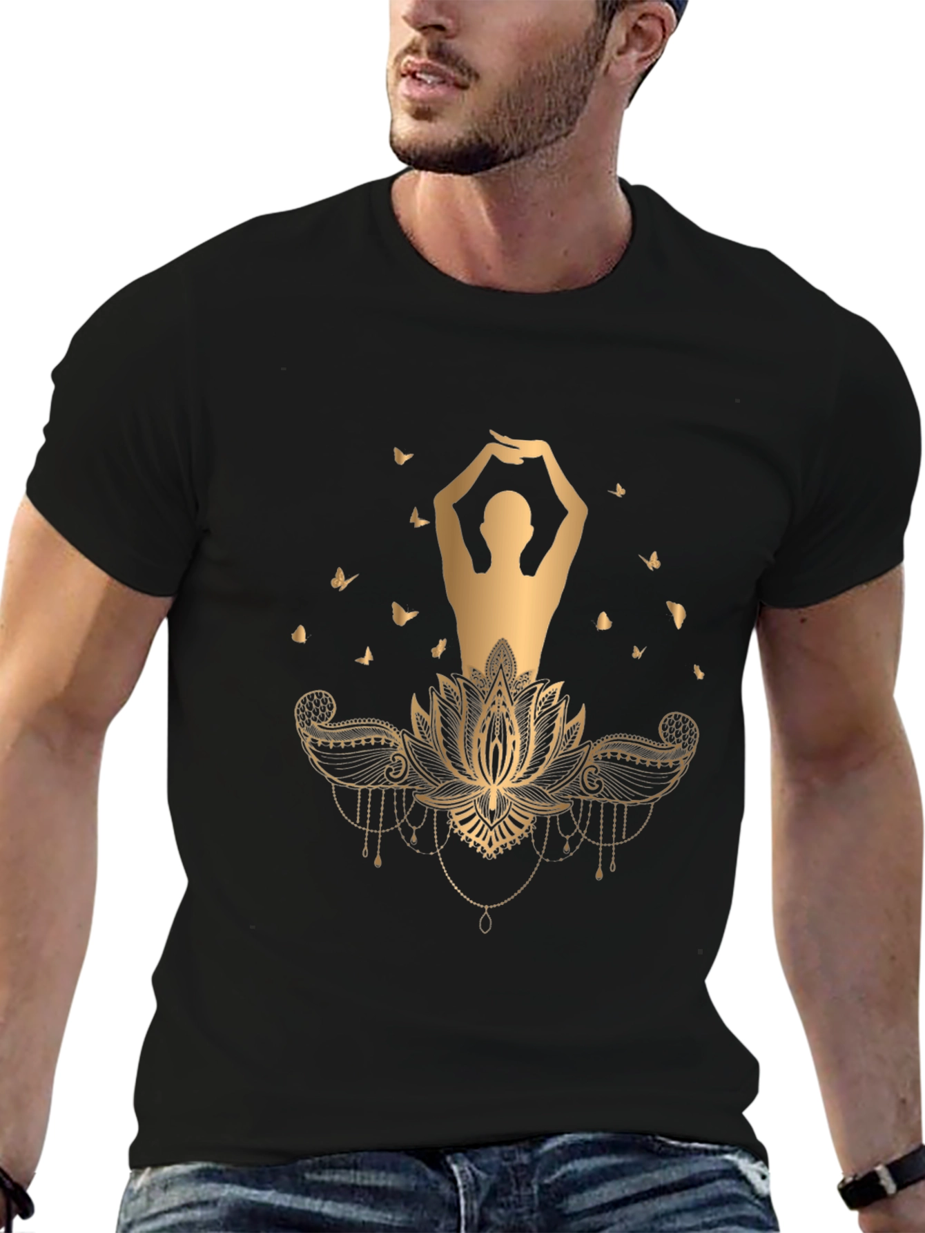 Lotus Pose Graphic T-Shirt