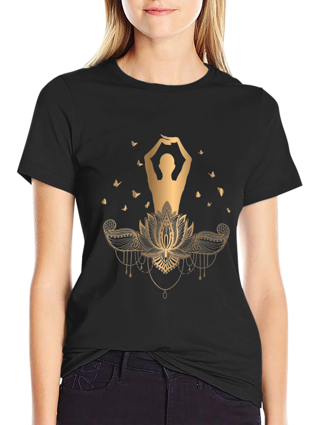 Lotus Pose Graphic T-Shirt