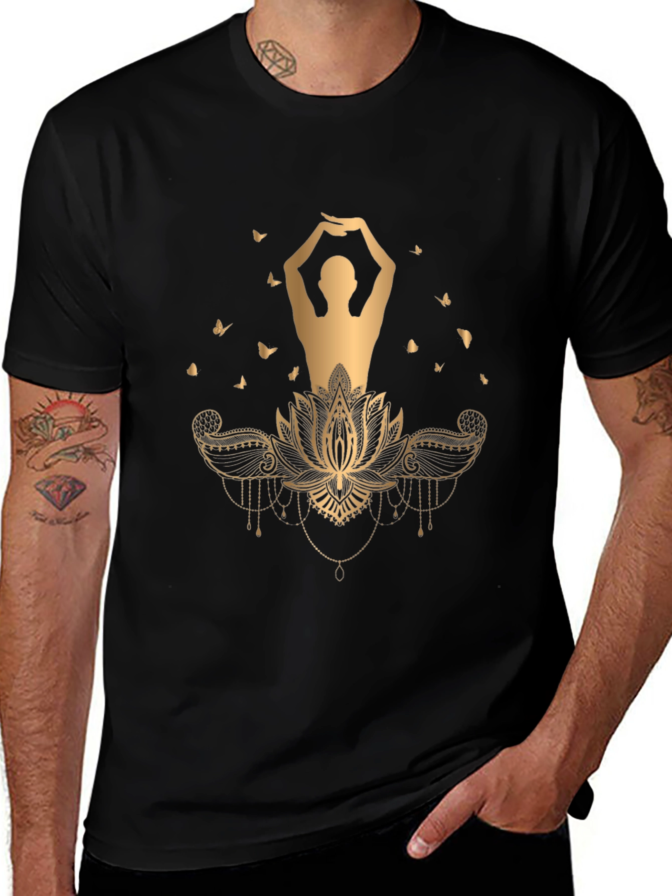 Lotus Pose Graphic T-Shirt