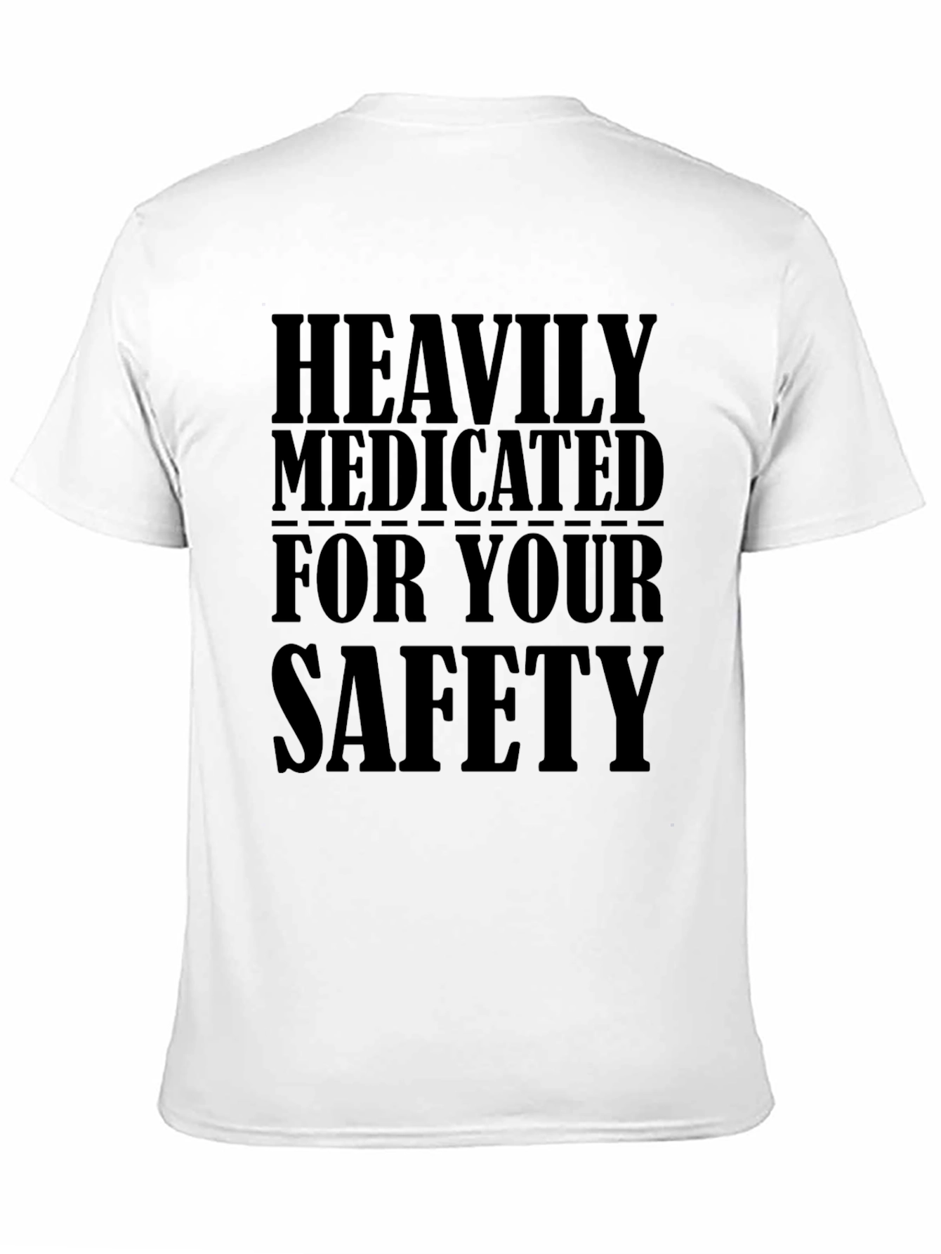Heavily Medicated Black Graphic T-Shirt