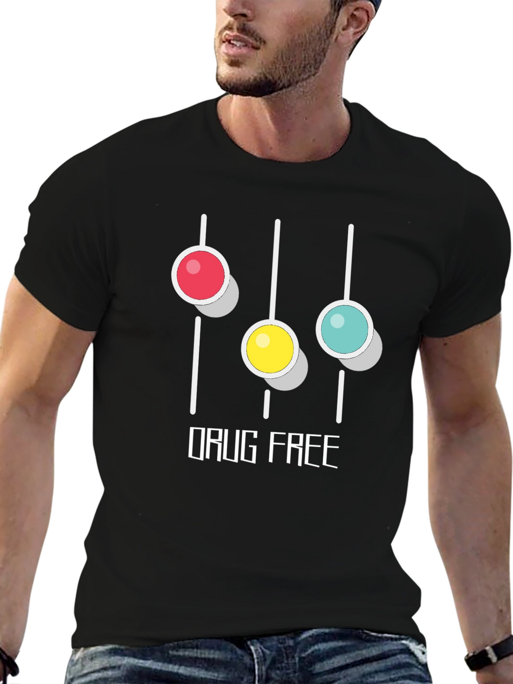 Drug Free Graphic T-Shirt
