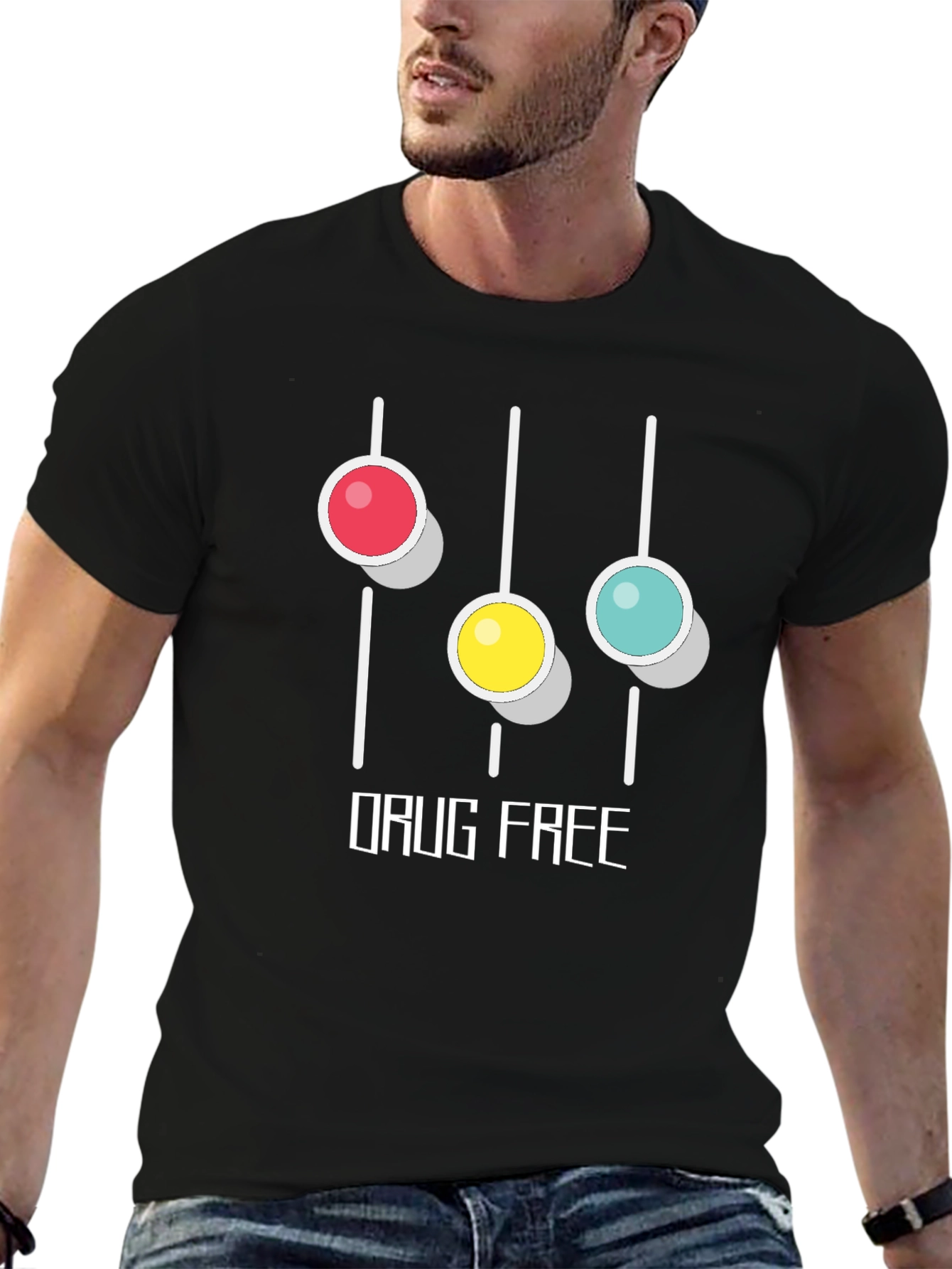 Drug Free Graphic T-Shirt